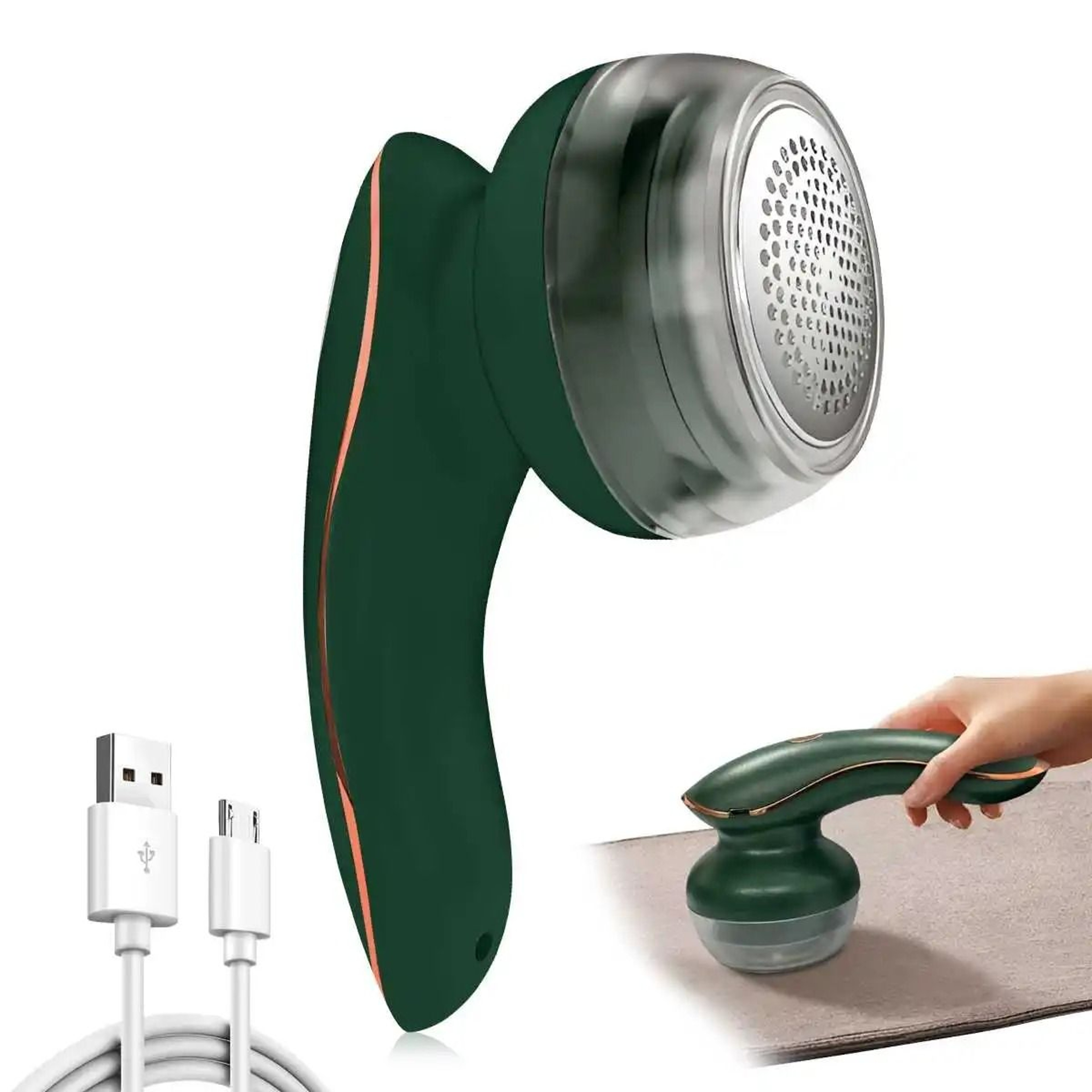 Premium Ergonomic USB Rechargeable Electric Fabric Shaver And Lint Remover 7