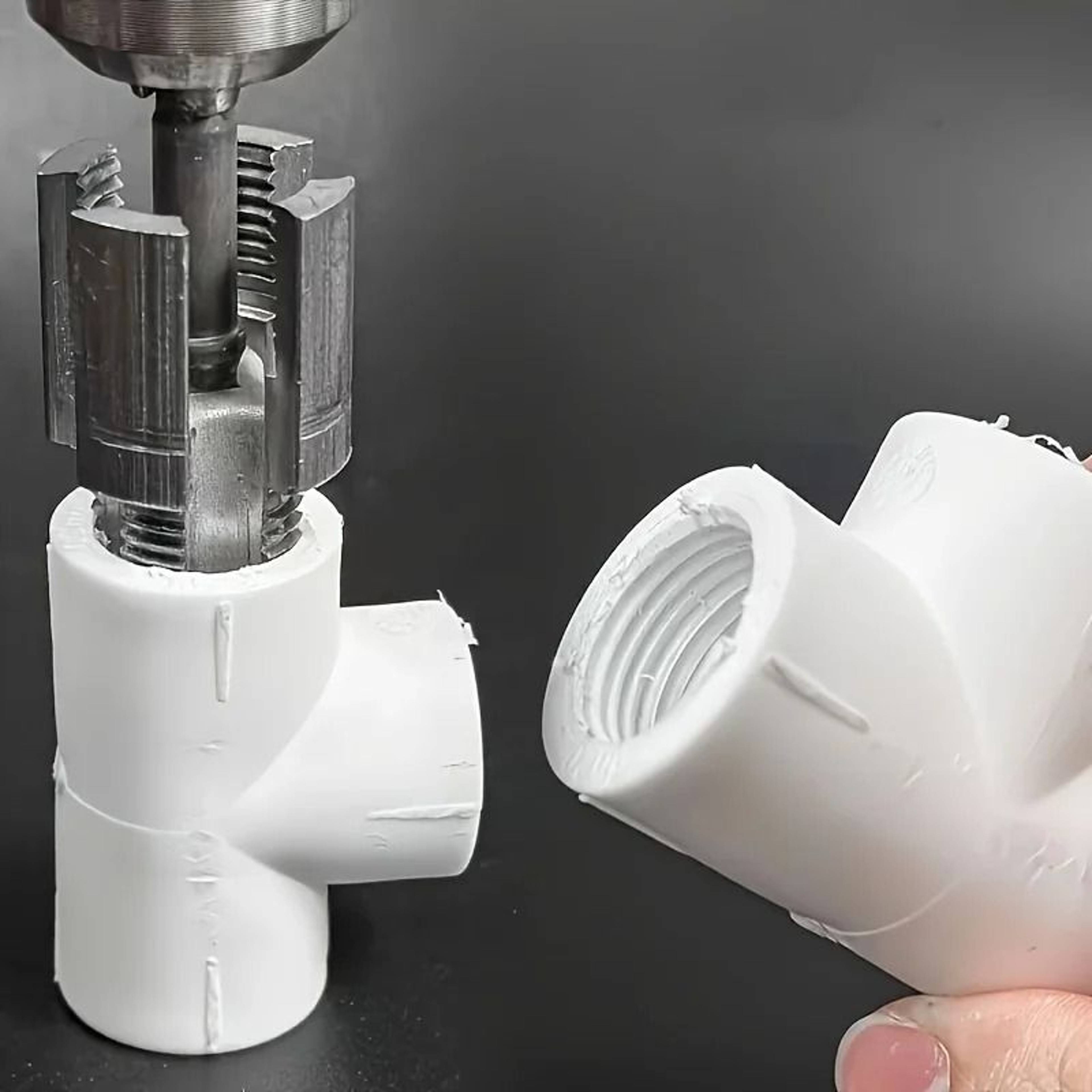 Professional 4Piece PPR And PVC Pipe Threading Tool Kit With Sealant Tape 1