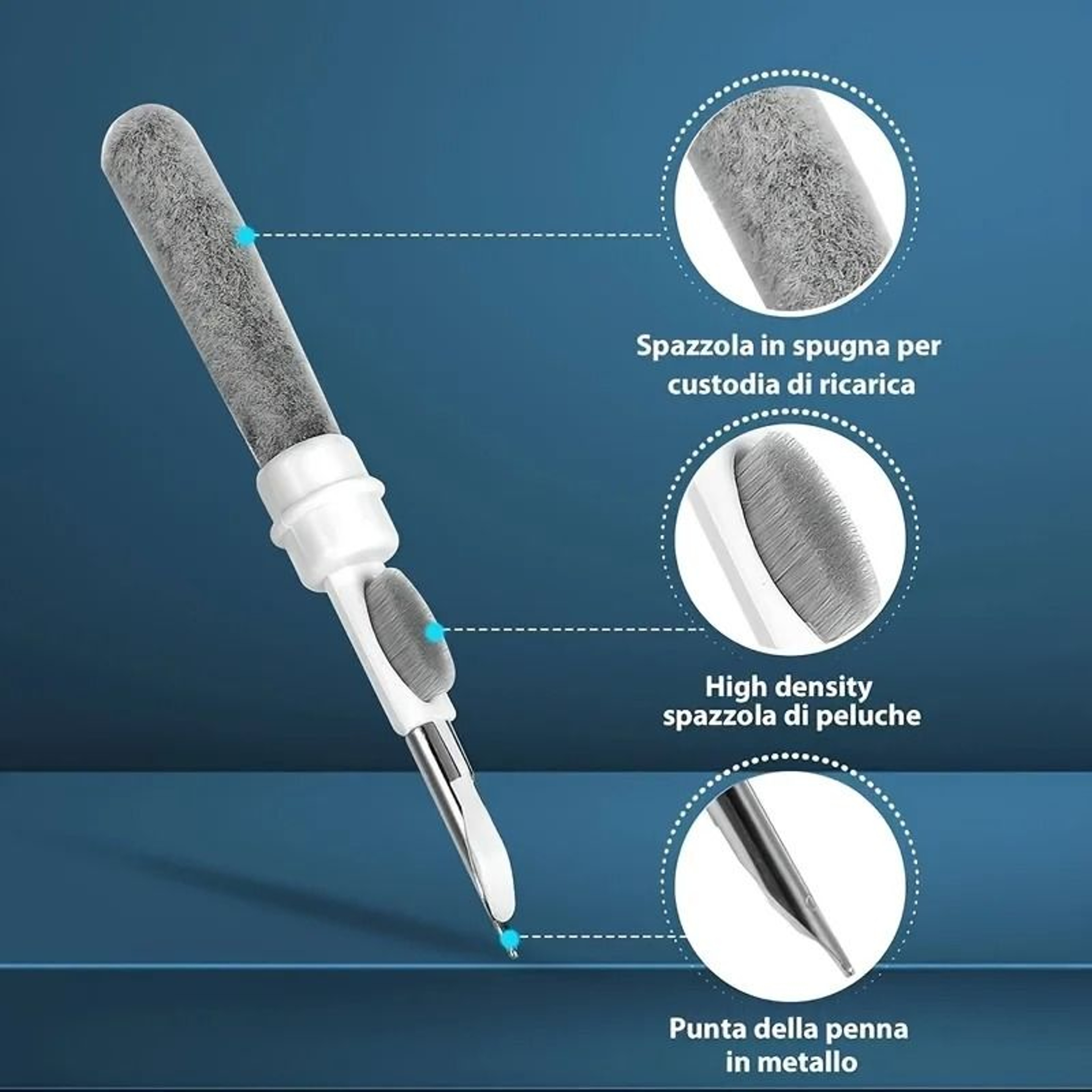 MultiFunction Wireless Earphone And Earbud Cleaning Pen 3