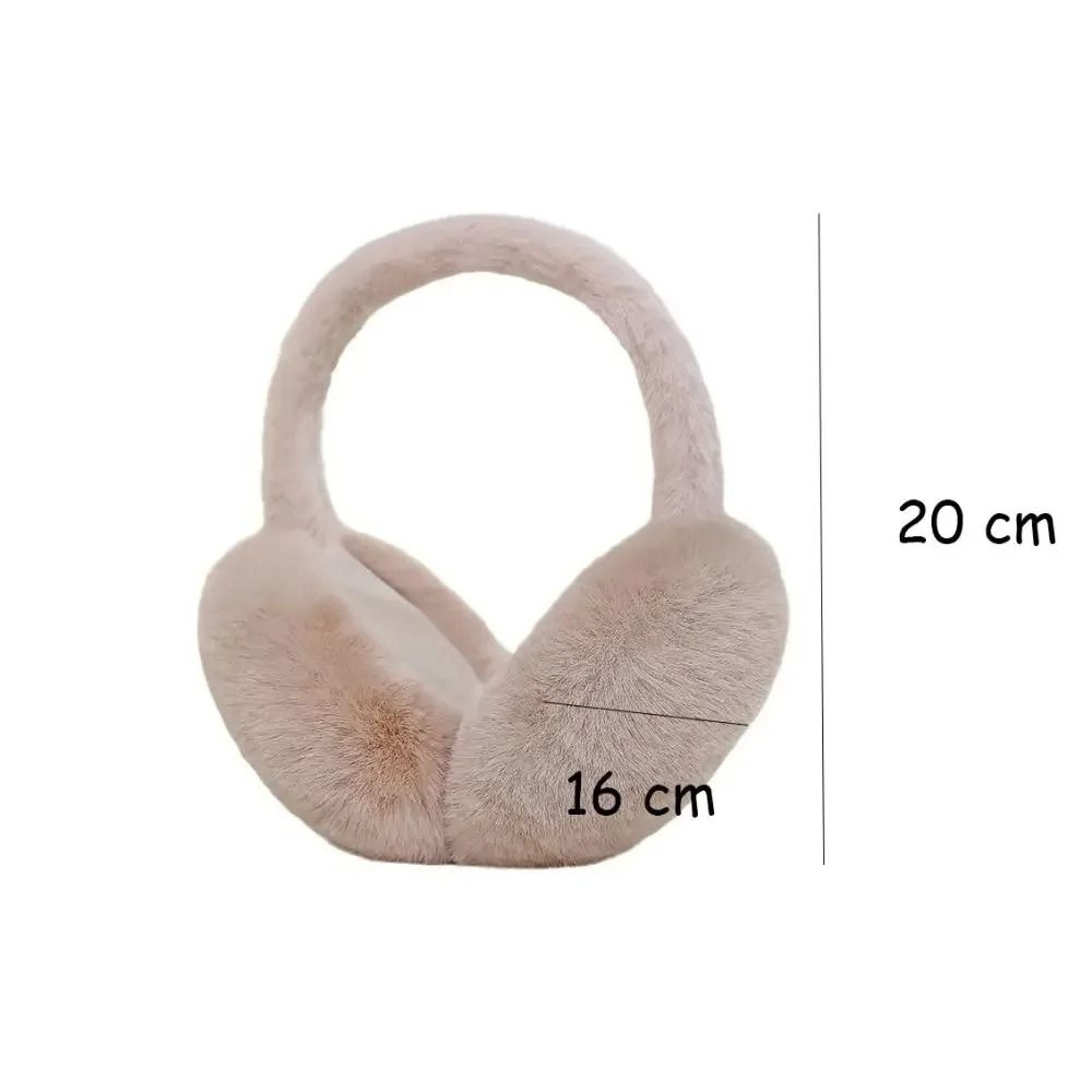 Folding Solid Color Soft Plush Earmuffs And Winter Ear Warmer 1