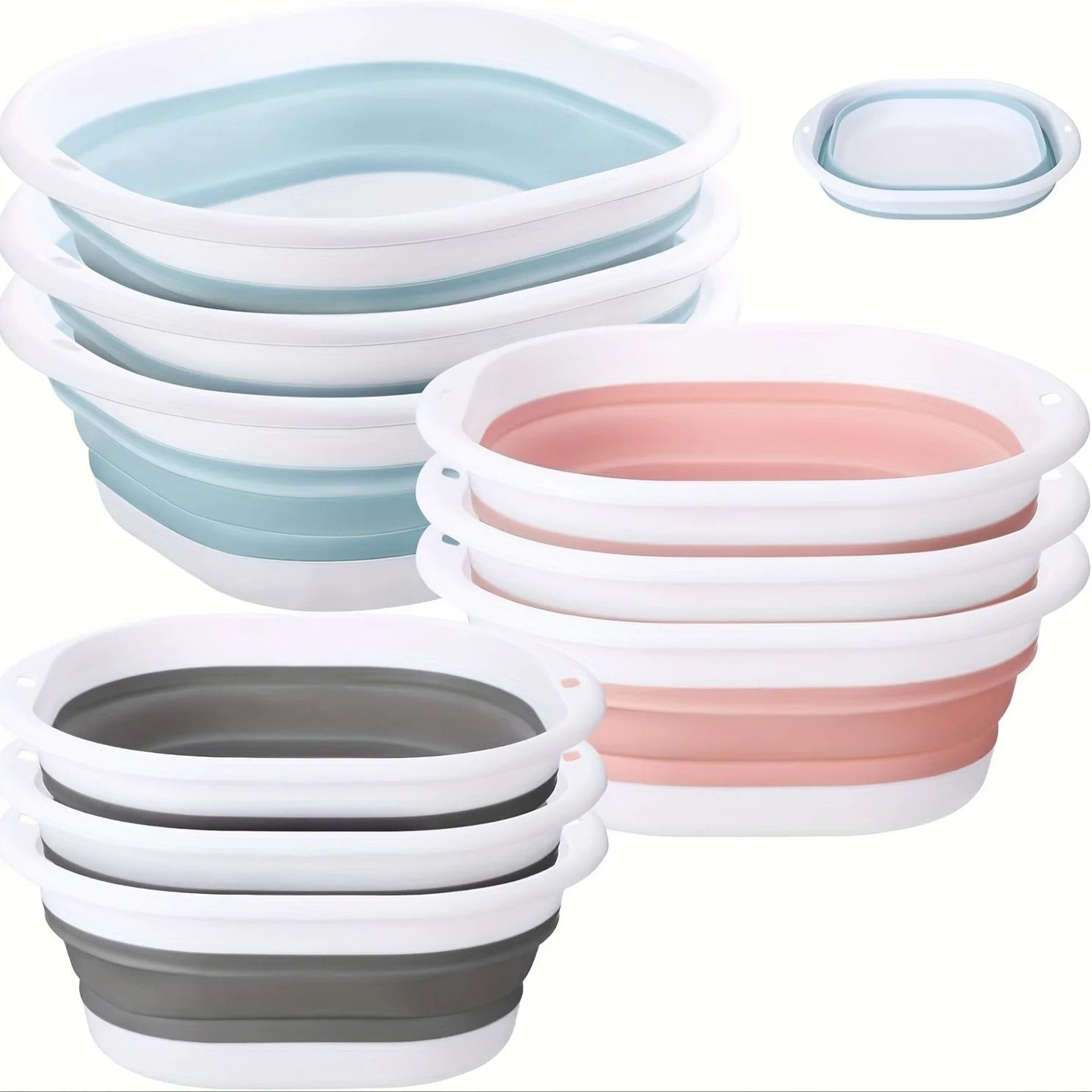 Small Portable Foldable SpaceSaving Wash Basin 0