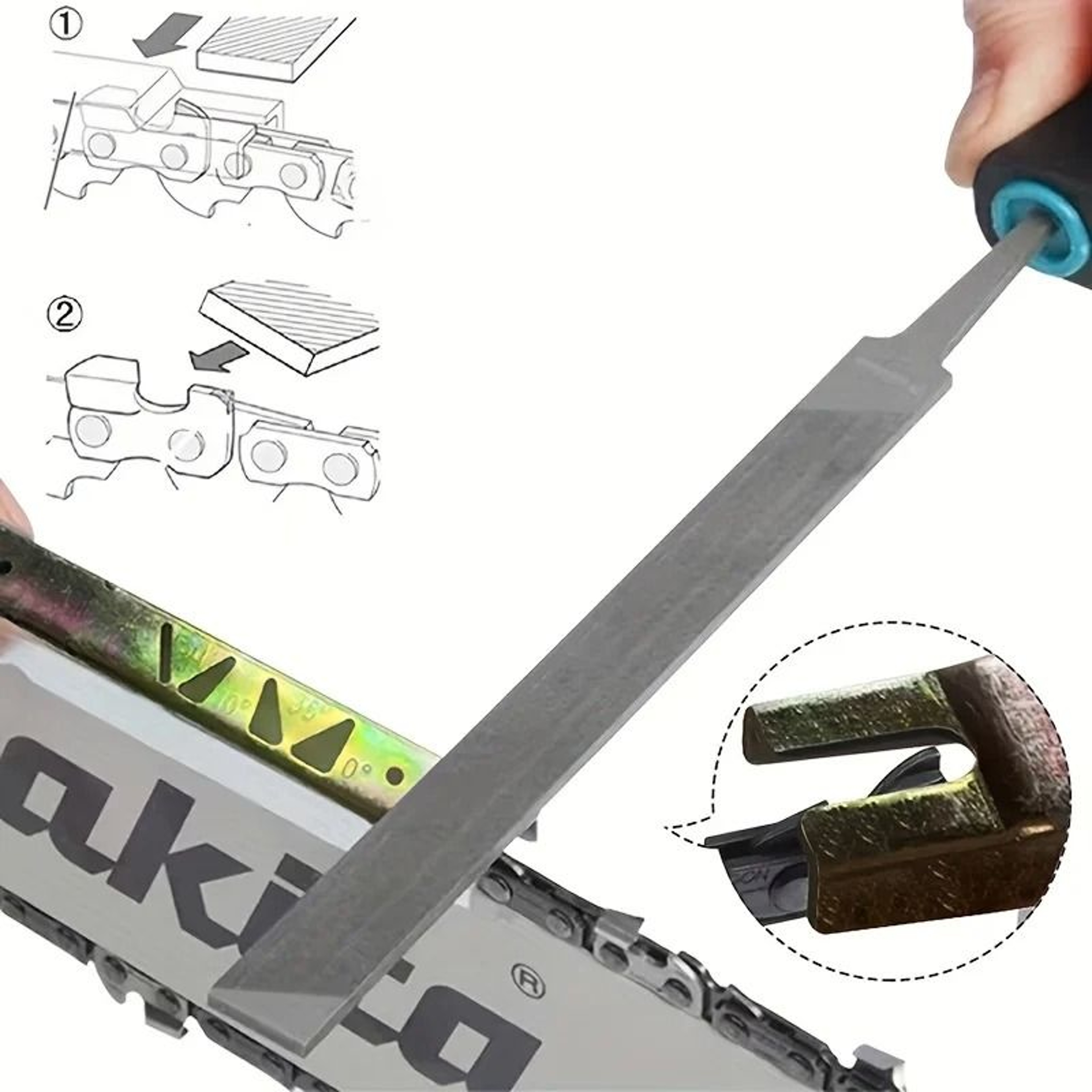 Chainsaw Depth Gauge And Raker File Maintenance Kit 3