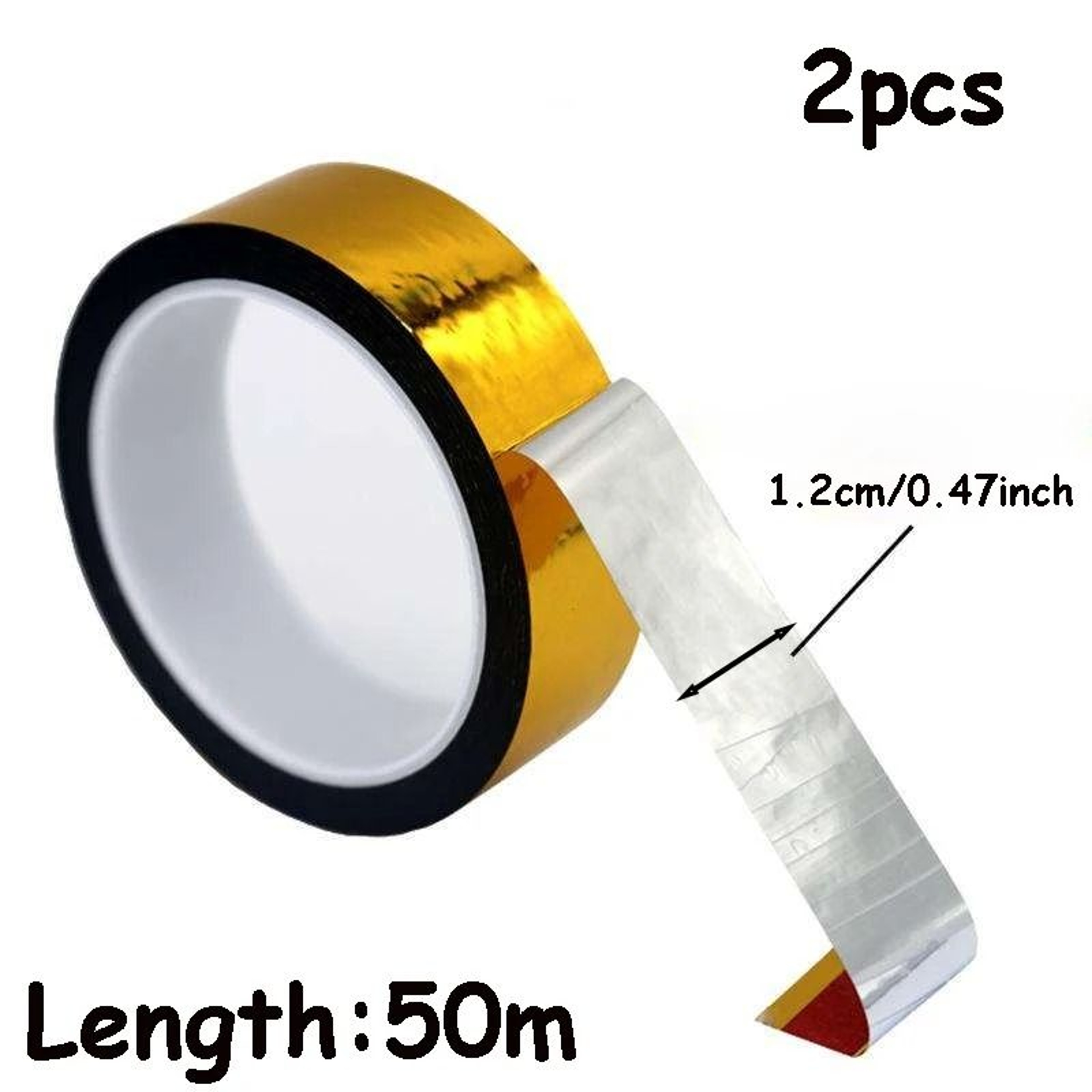 Premium Metallic Silver Mirror Decorative Tape 50 M 9