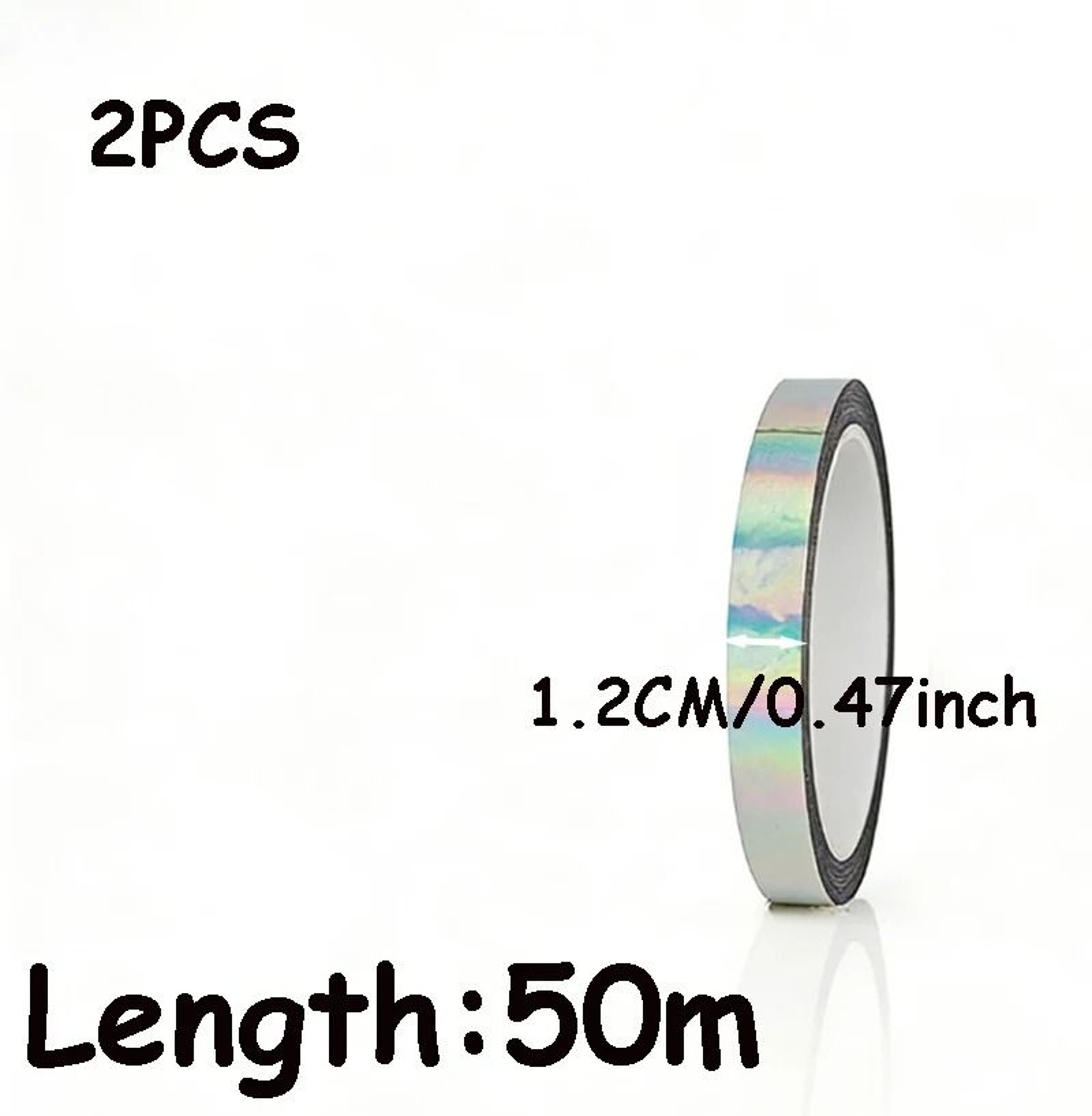 Premium Metallic Silver Mirror Decorative Tape 50 M 11