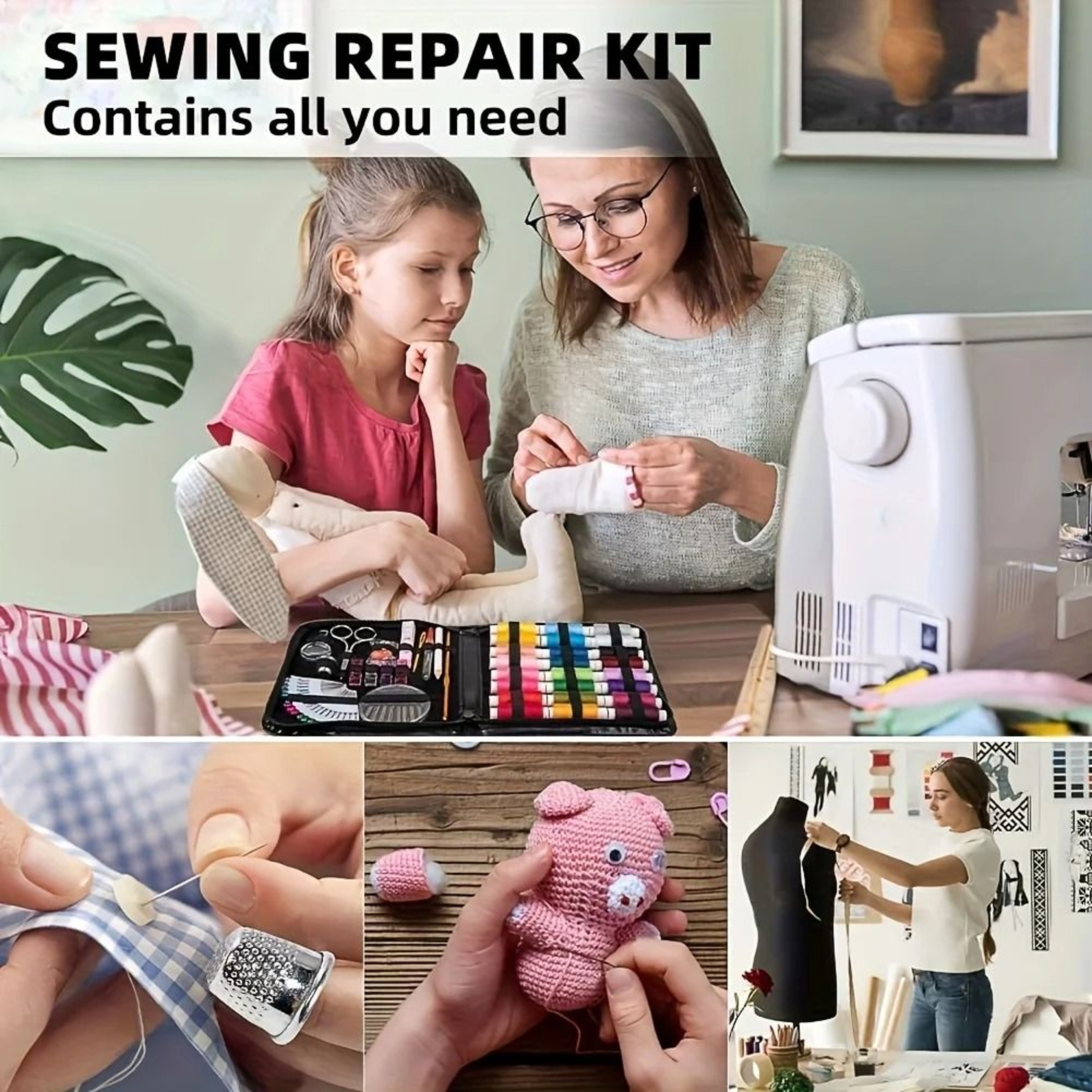 Compact Travel Sewing Kit For Beginners And Adults 0