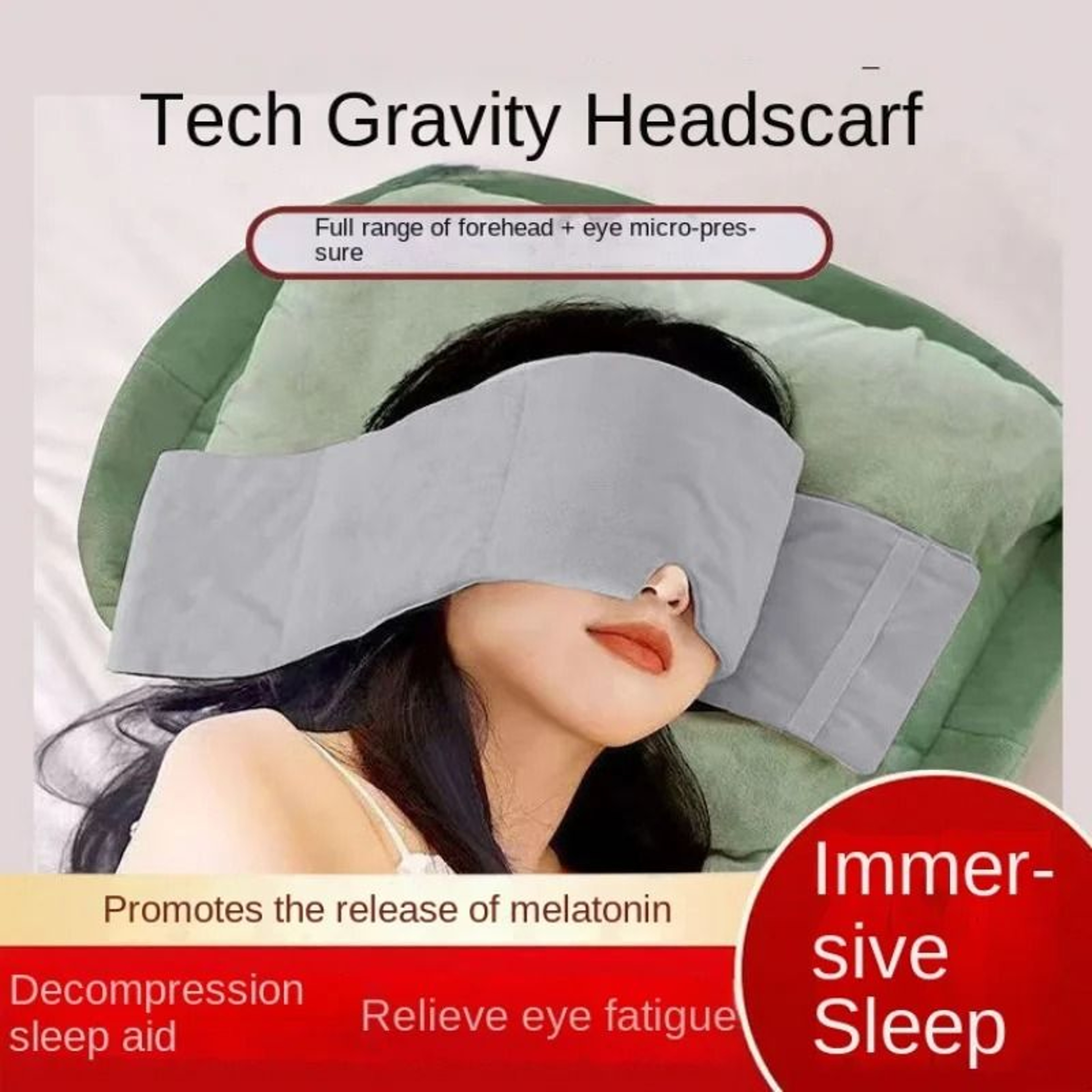 Adjustable Deep Sleep Weighted Gravity Blackout Eye Mask 1