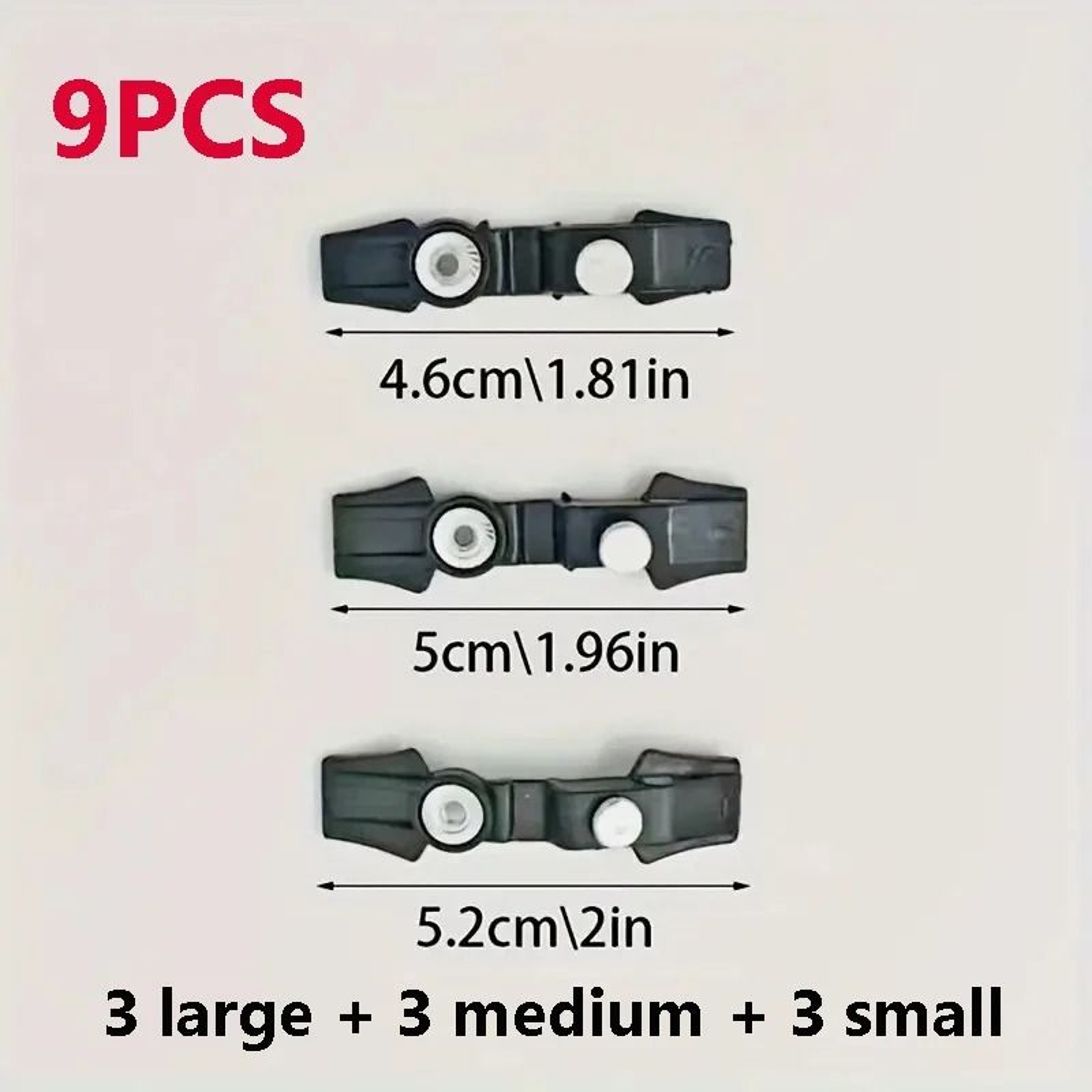 6Piece QuickRelease Zipper Pull Replacement Slider Kit 9