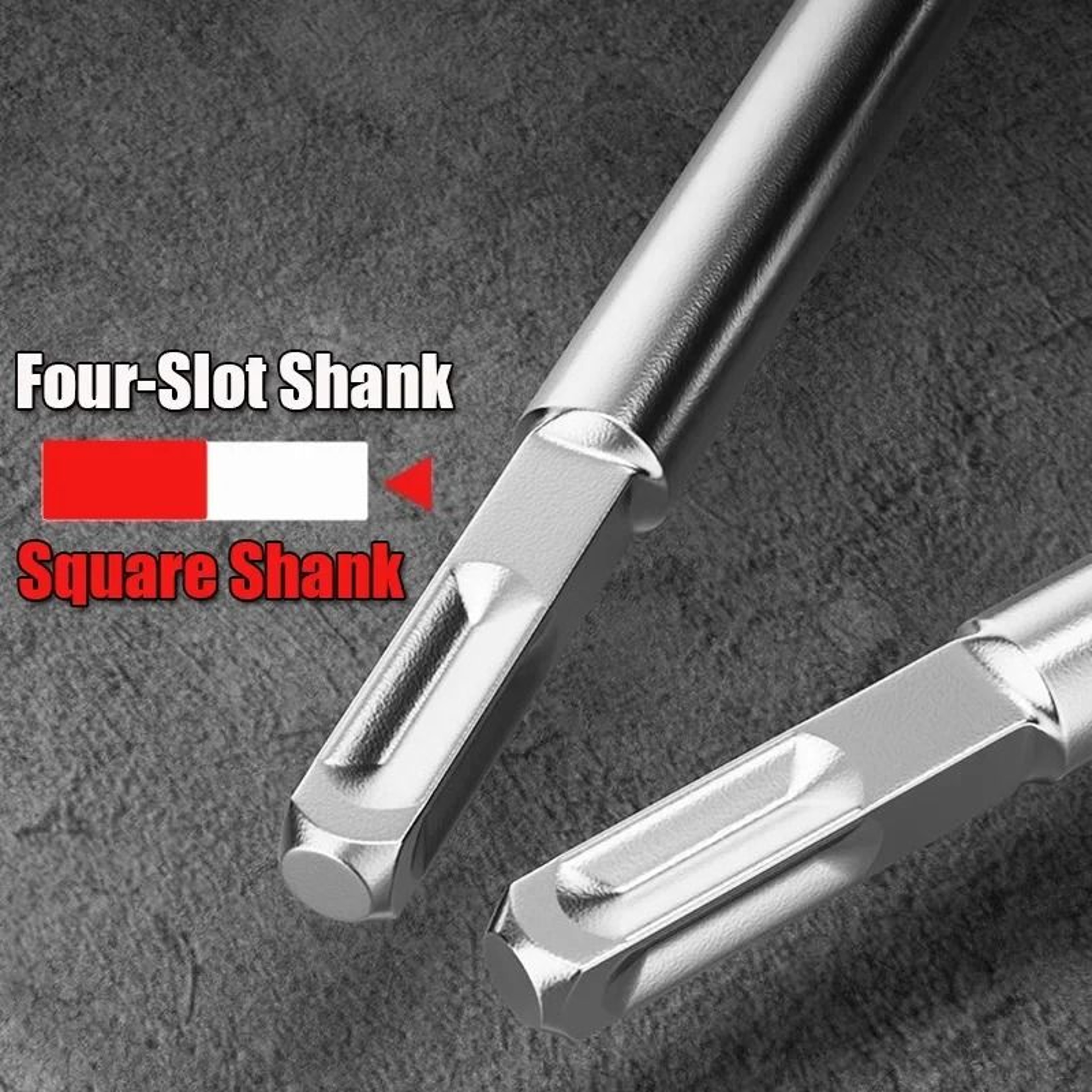 HeavyDuty SDS Plus Square Hole Punch Electrical Box Cutter 2