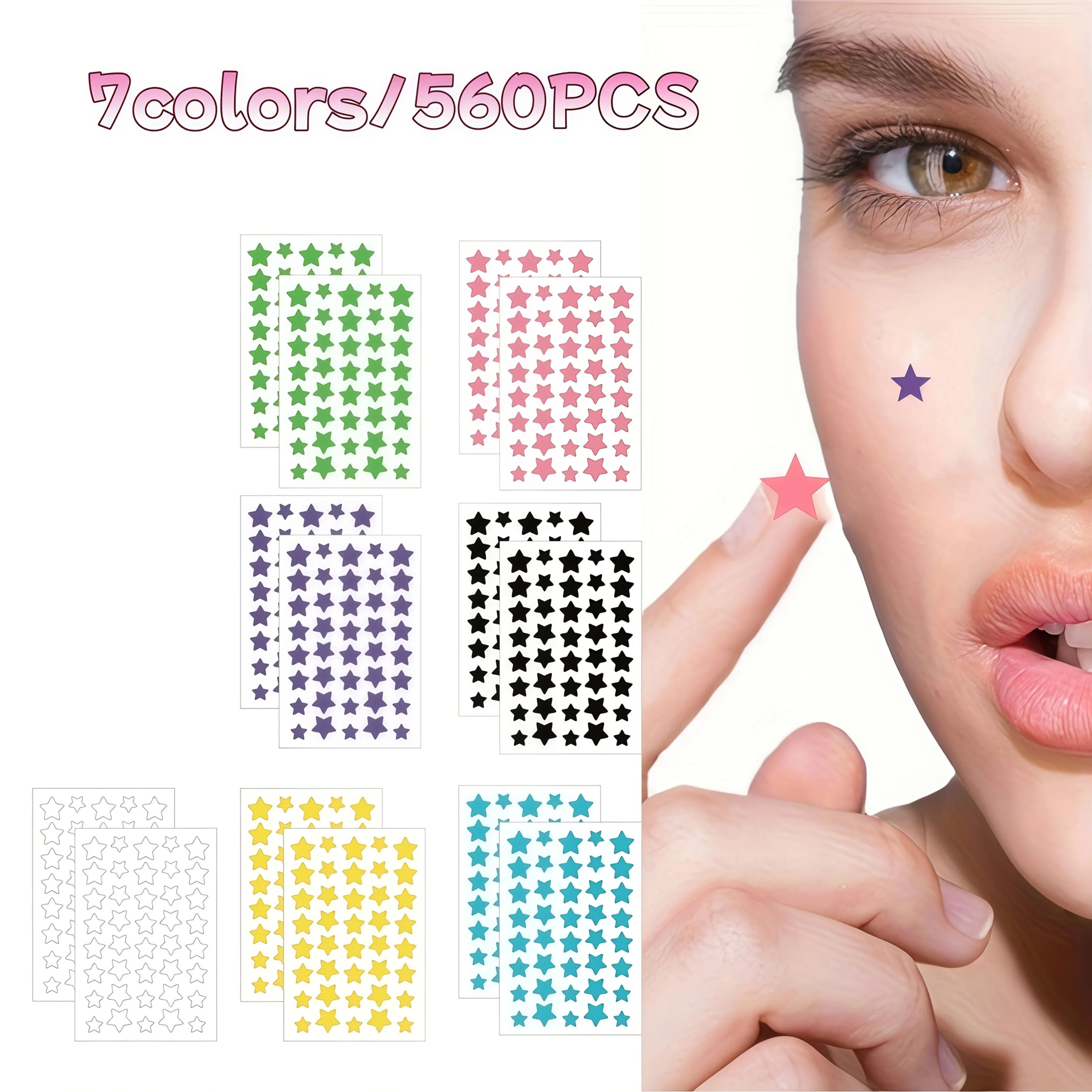 Superstar Hydrocolloid StarShaped Pimple Patches 7