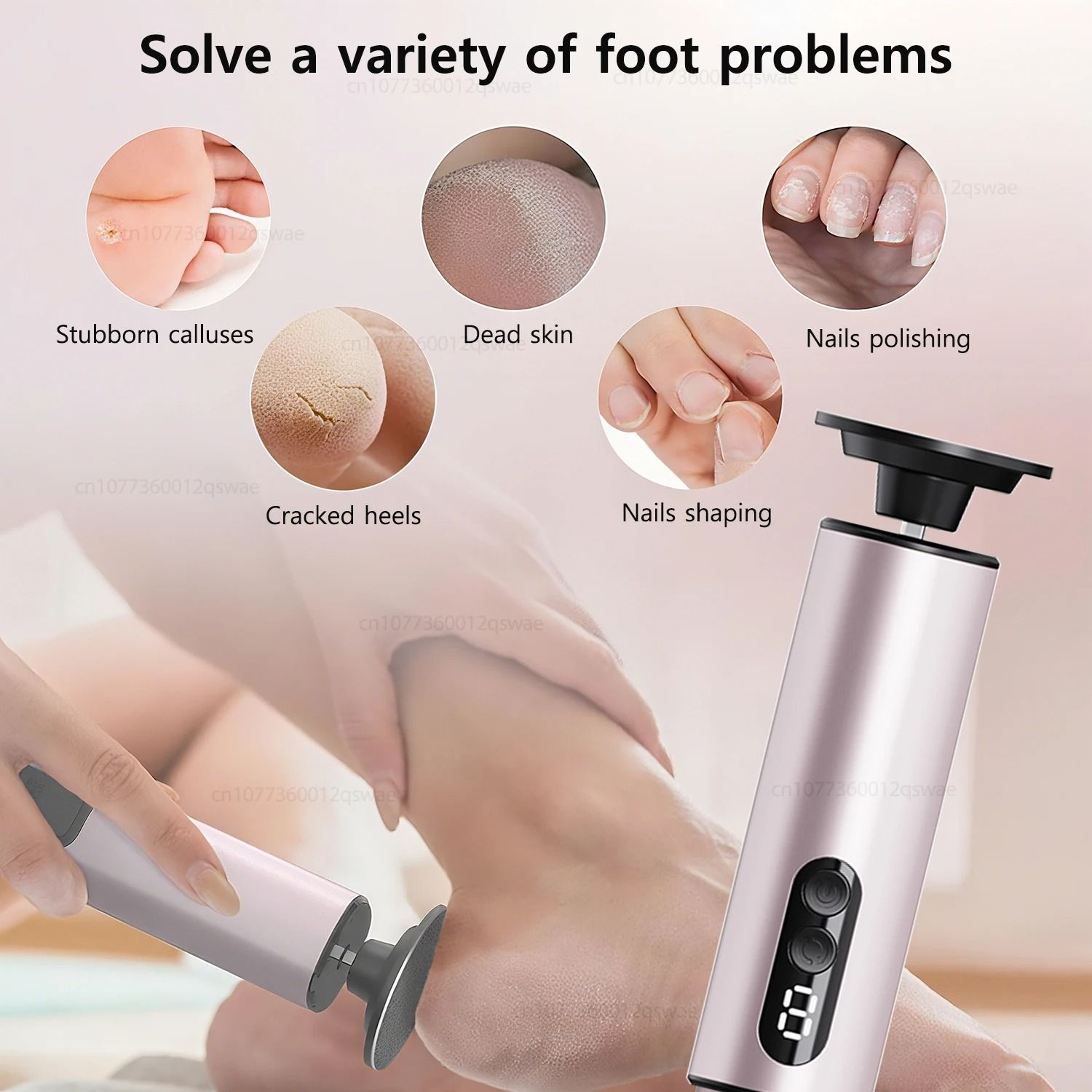 UltraCompact Digital Electric Foot Callus Remover And Electronic Sander 1