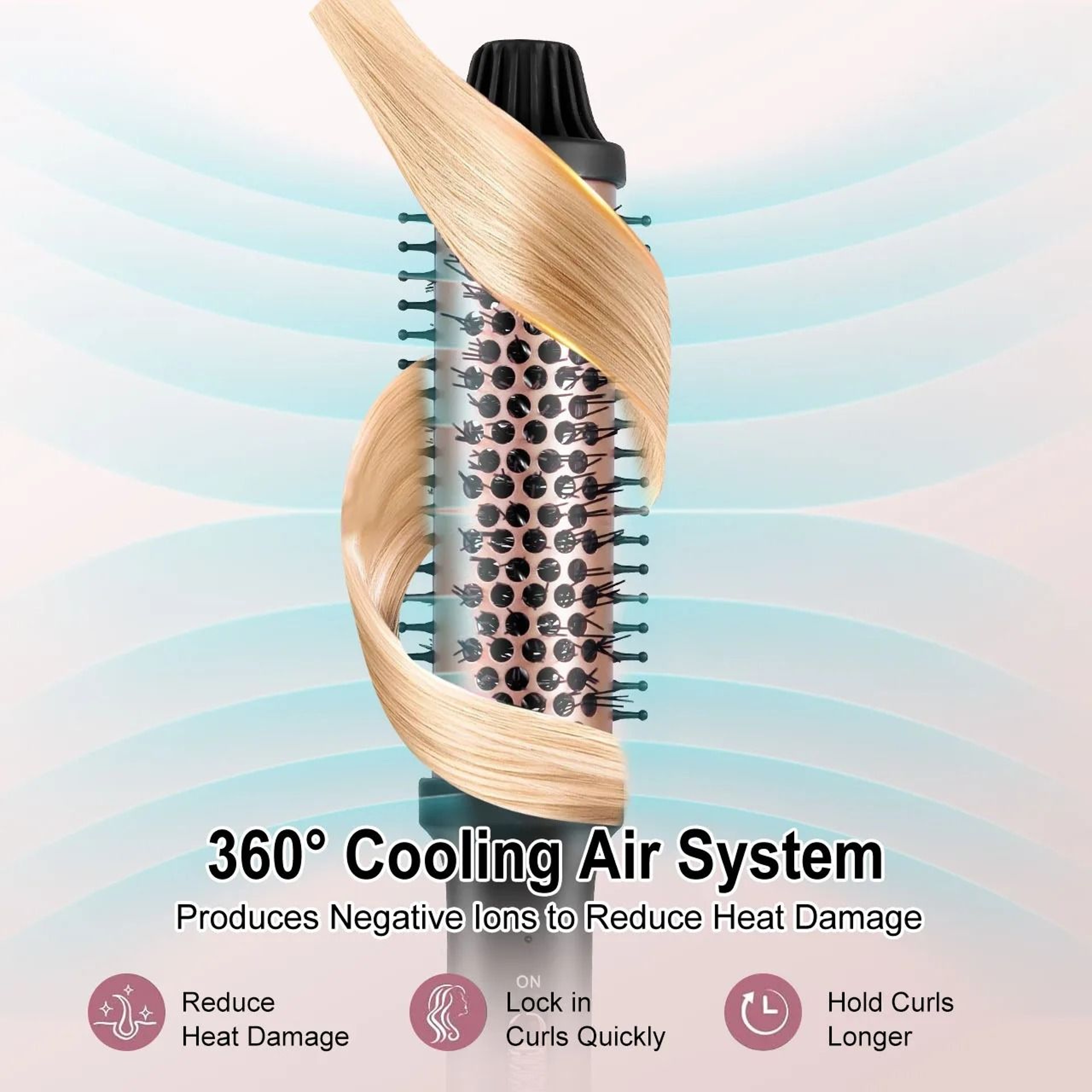 Hatteker Professional PTC Heating Volume Styling Electric Curling Comb 5