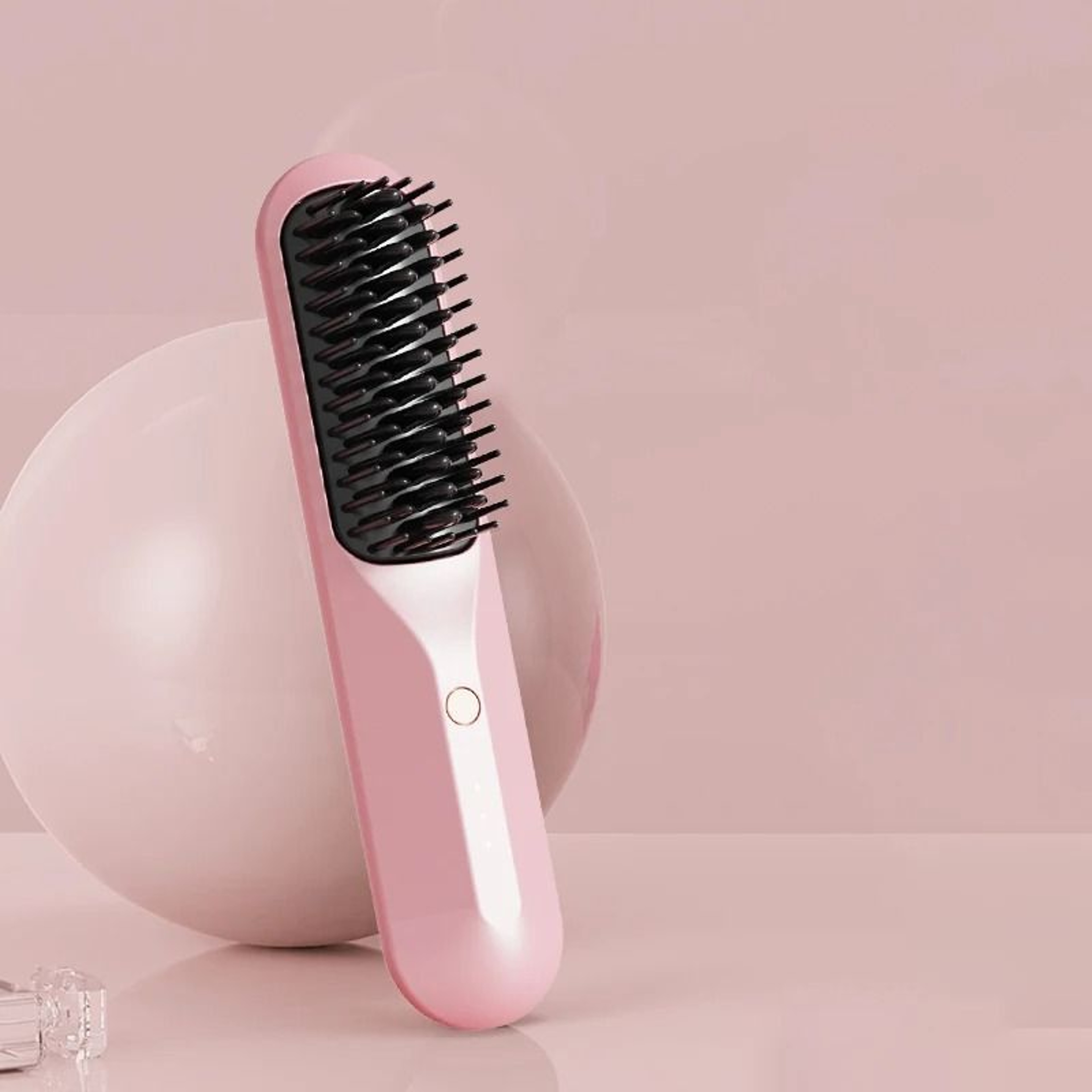 Cordless Portable Electric Hair Straightener  Thermal Styling Brush 7
