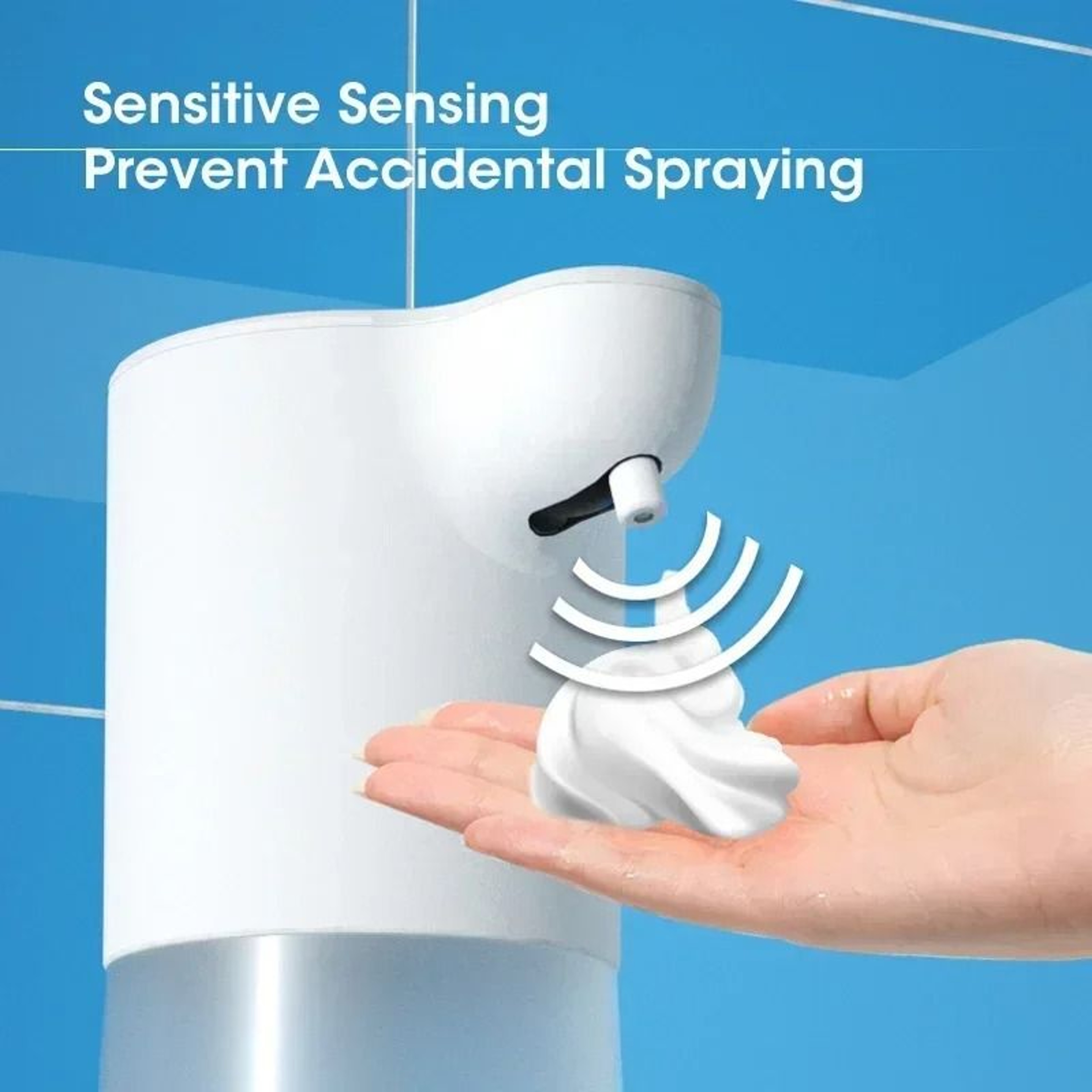 350ML Automatic Touchless USB Rechargeable Foam Soap Dispenser 3