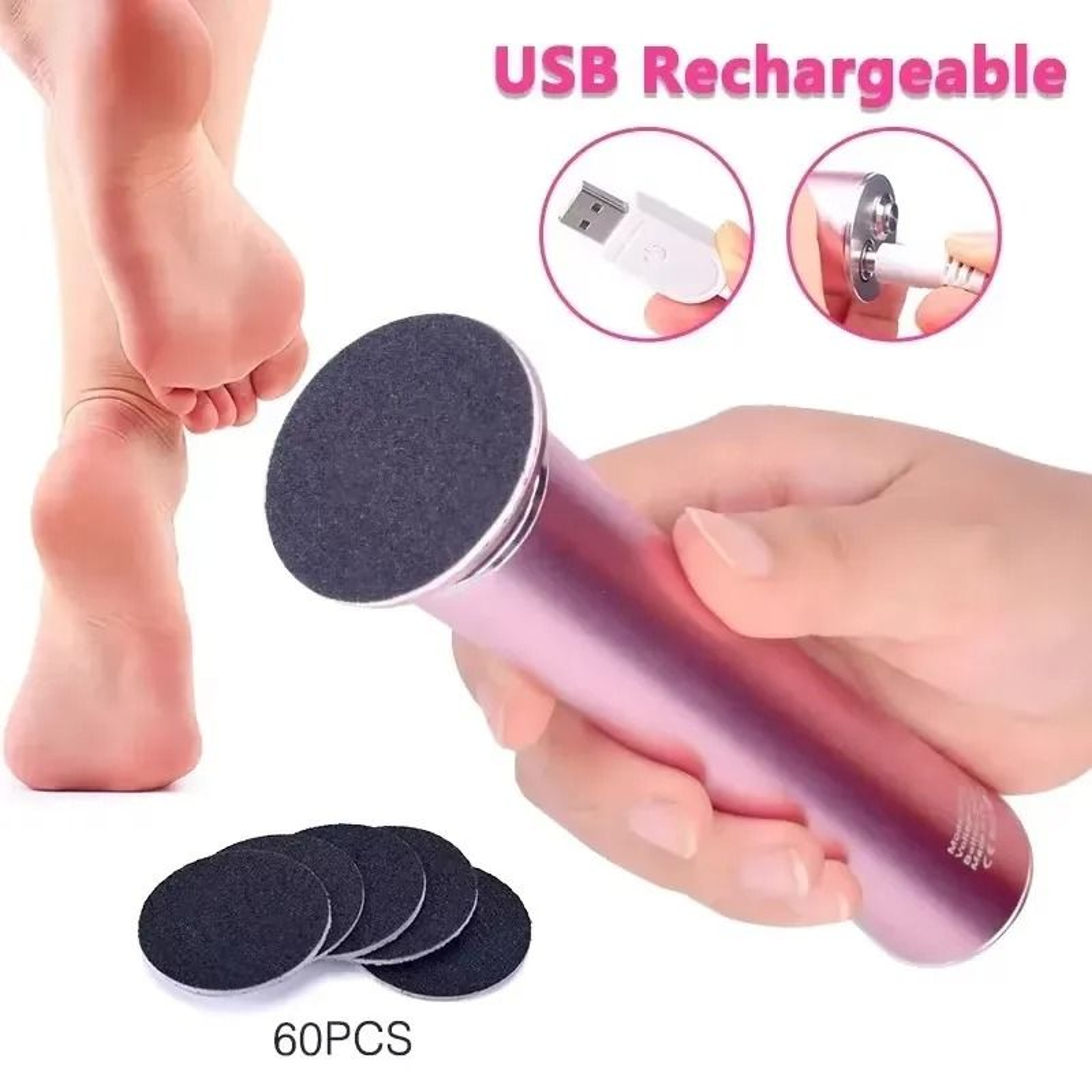 Professional Electric Pedicure Grinder  MultiDisc Foot Sandpaper File 5