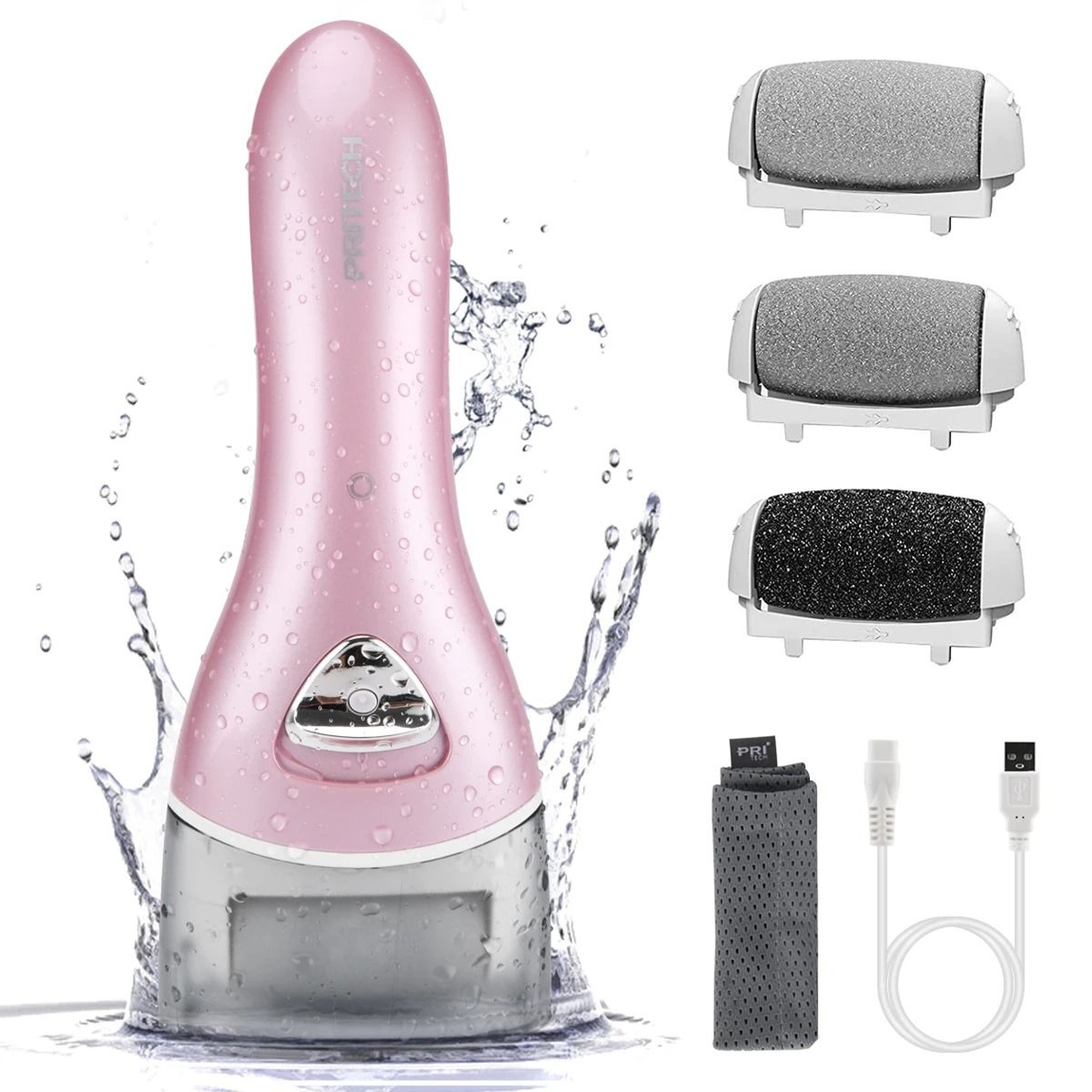 Pritech Rechargeable Electric Pedicure  Hard Cracked Skin Spa Tool 0