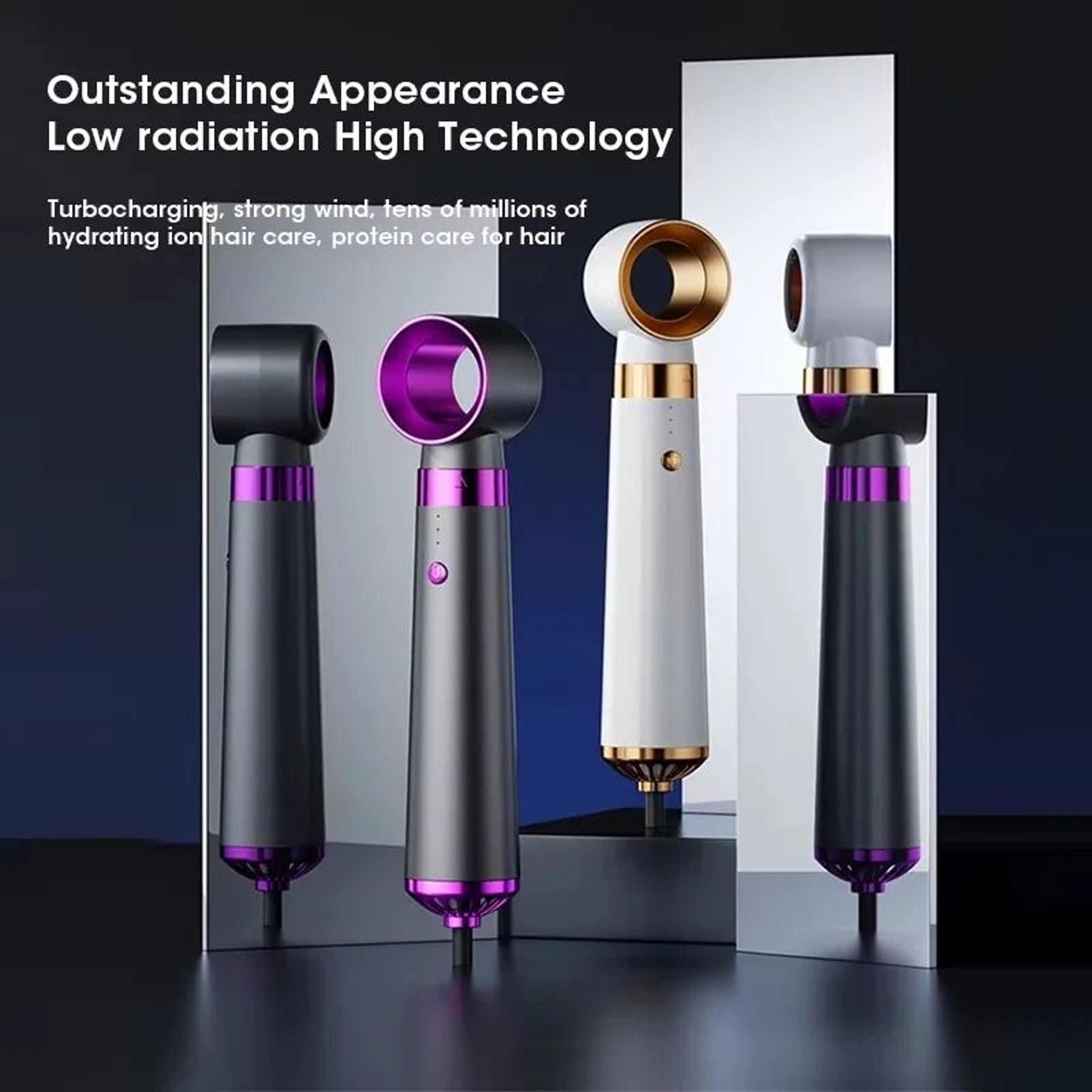 5in1 Multifunction Hair Dryer  Hot Air Styling Comb Kit 4