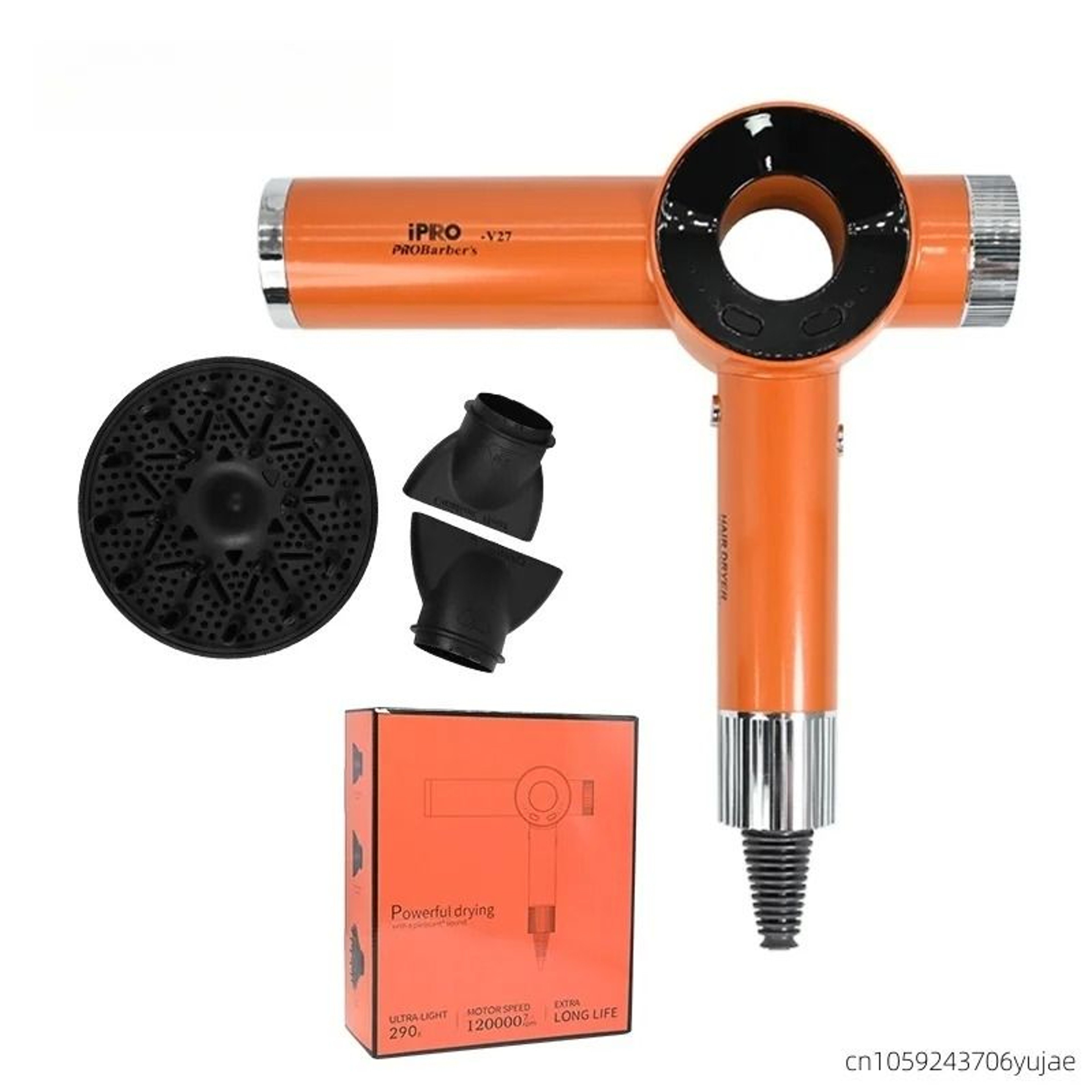 Professional 120000 RPM HighSpeed Bladeless Hair Dryer V27 Edition 7