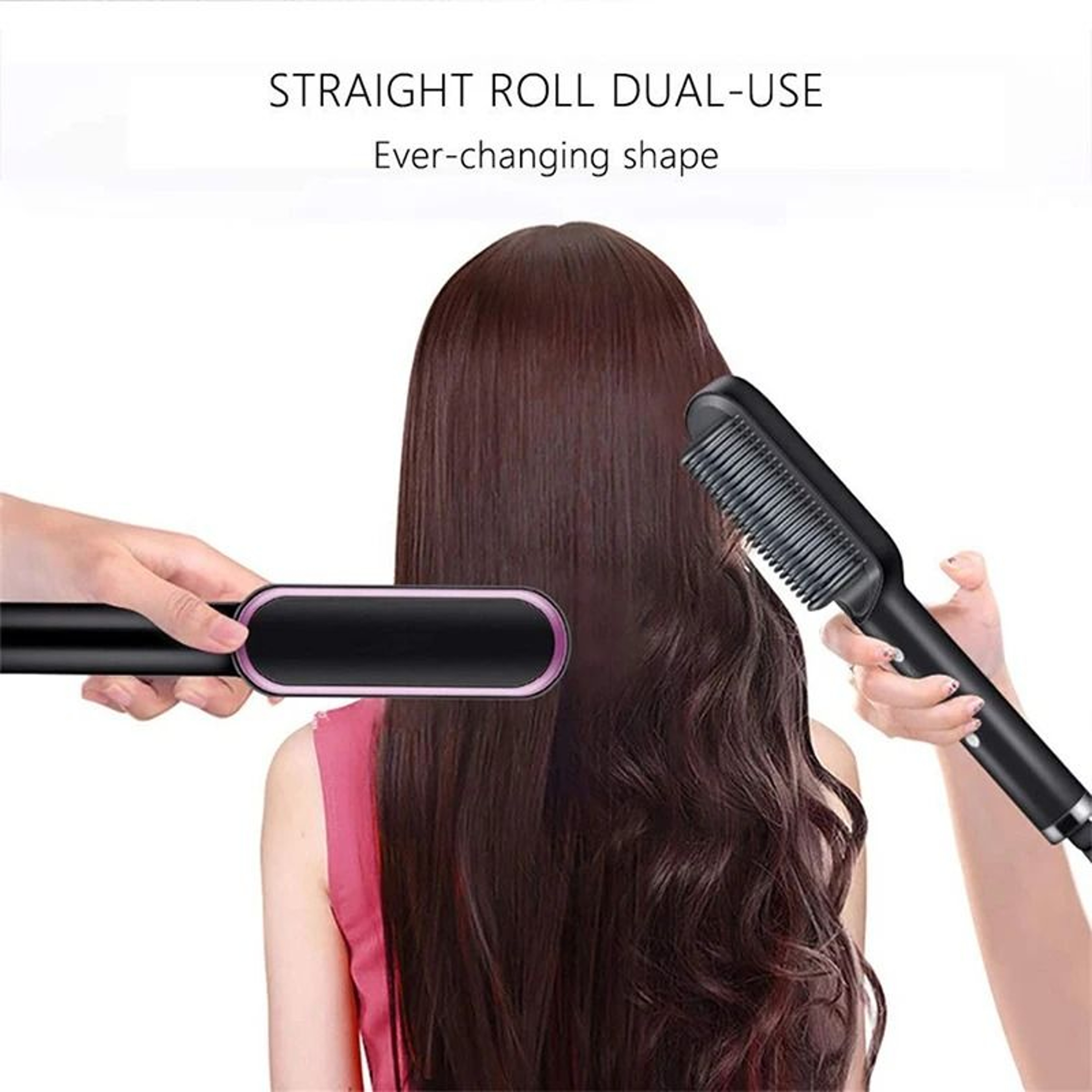 Portable MultiPTC Electric Hair Straightening Brush 4
