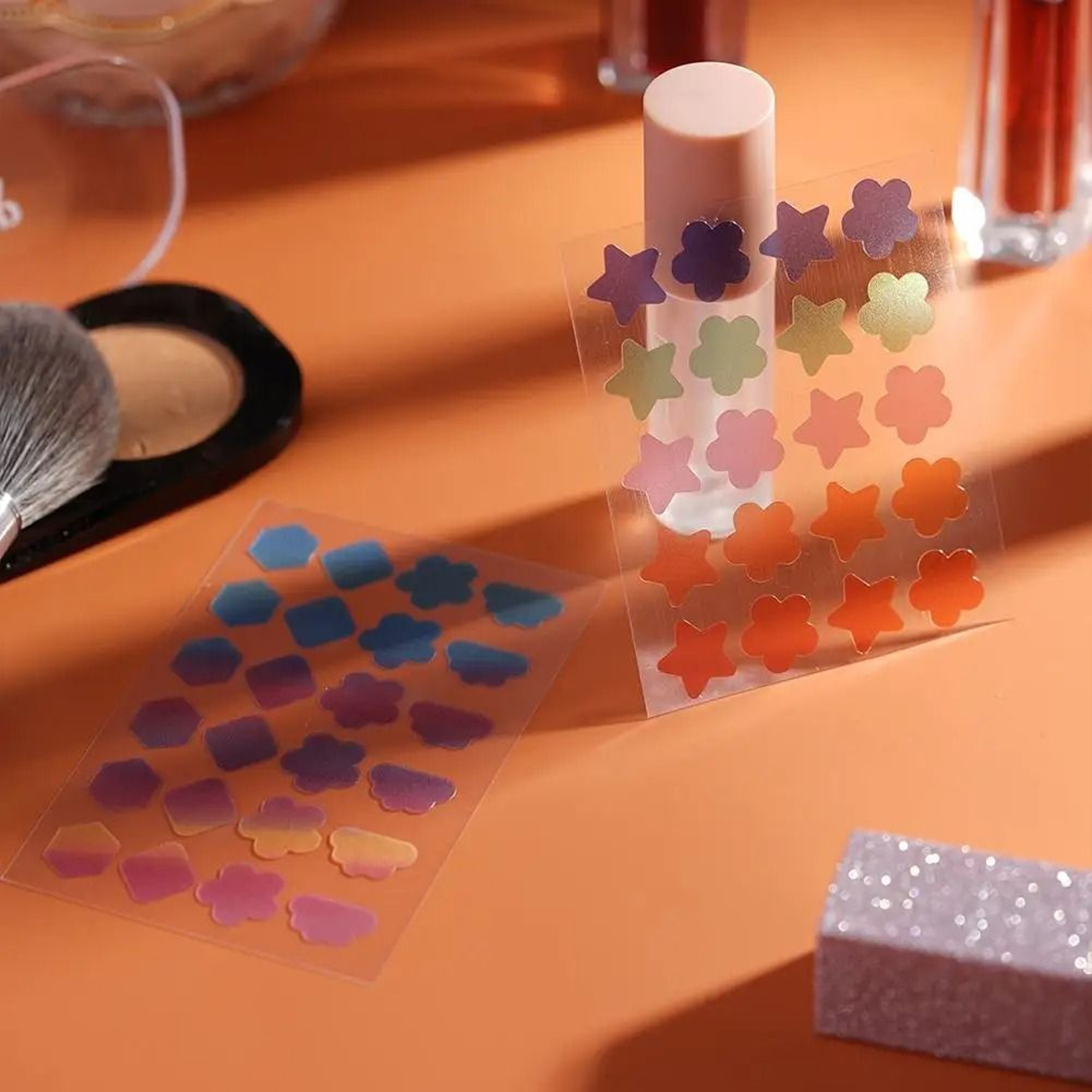 Colorful Star  Heart Shaped Hydrocolloid Acne Treatment Patches 3