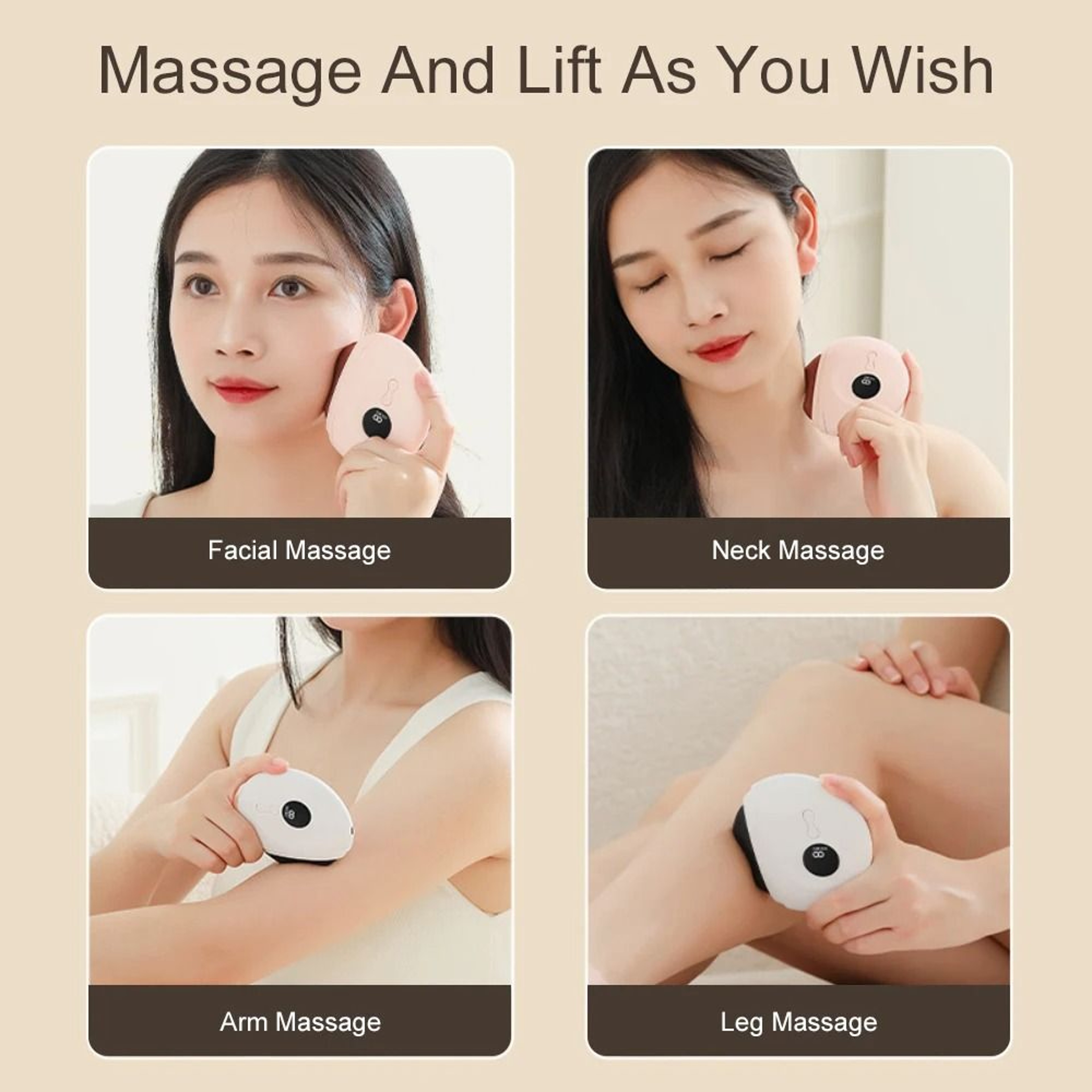 Electric Bianstone VFace Lifting Gua Sha  Scraping Board 3