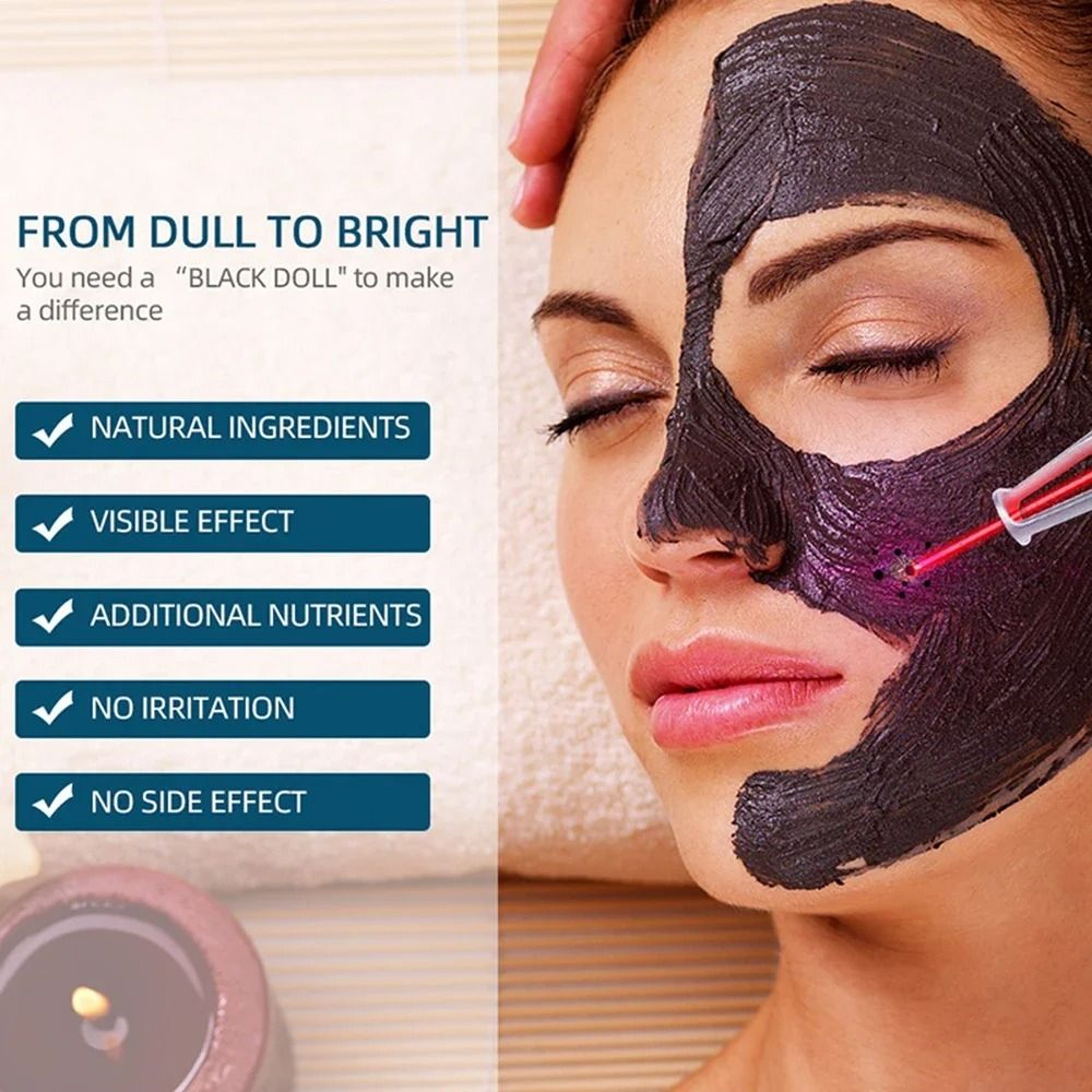 Deep Cleansing Carbon Gel Peel Mask For ND YAG Laser Rejuvenation 2