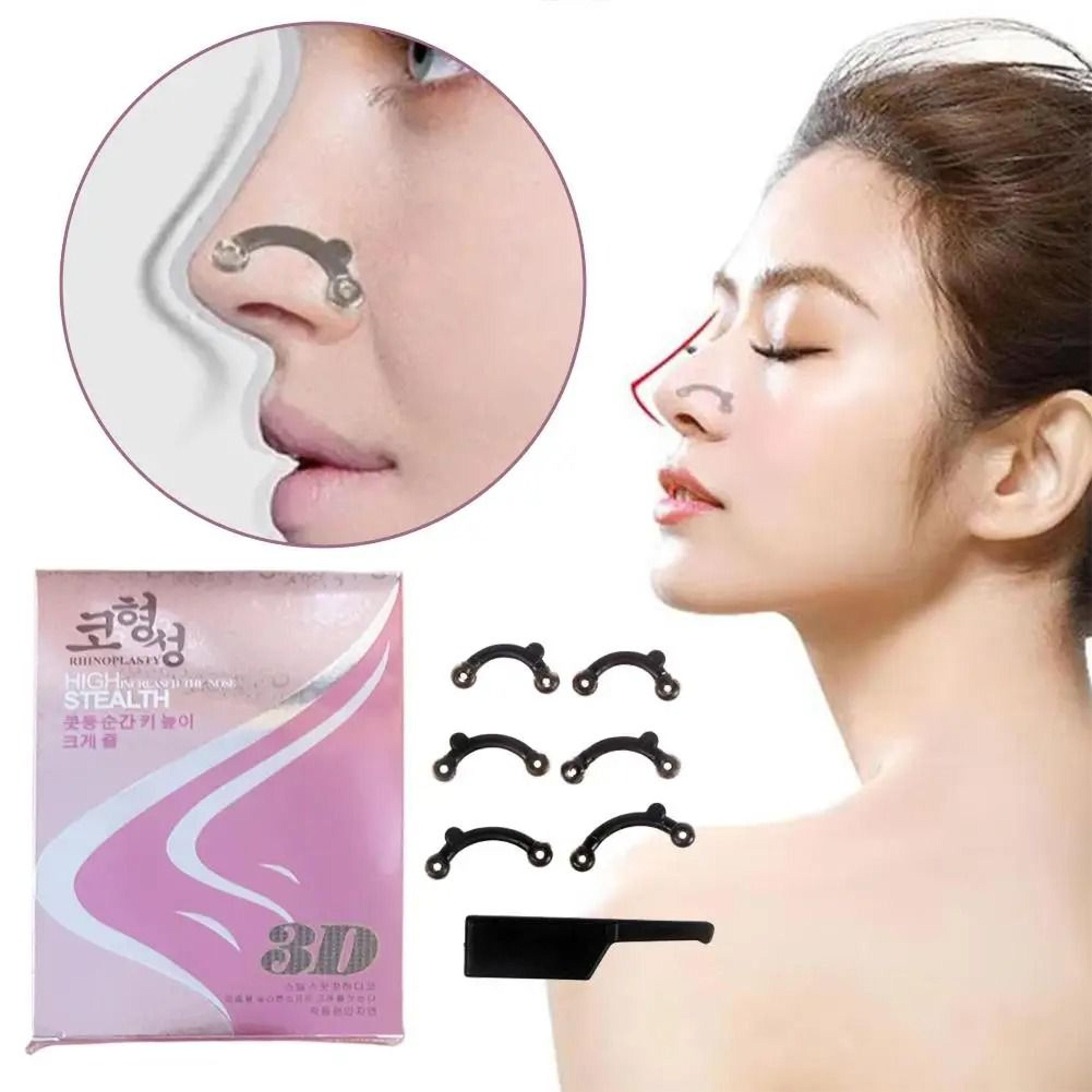 MultiFunctional Nose Up Lifting Bridge Shaper  Massage Roller Set 2