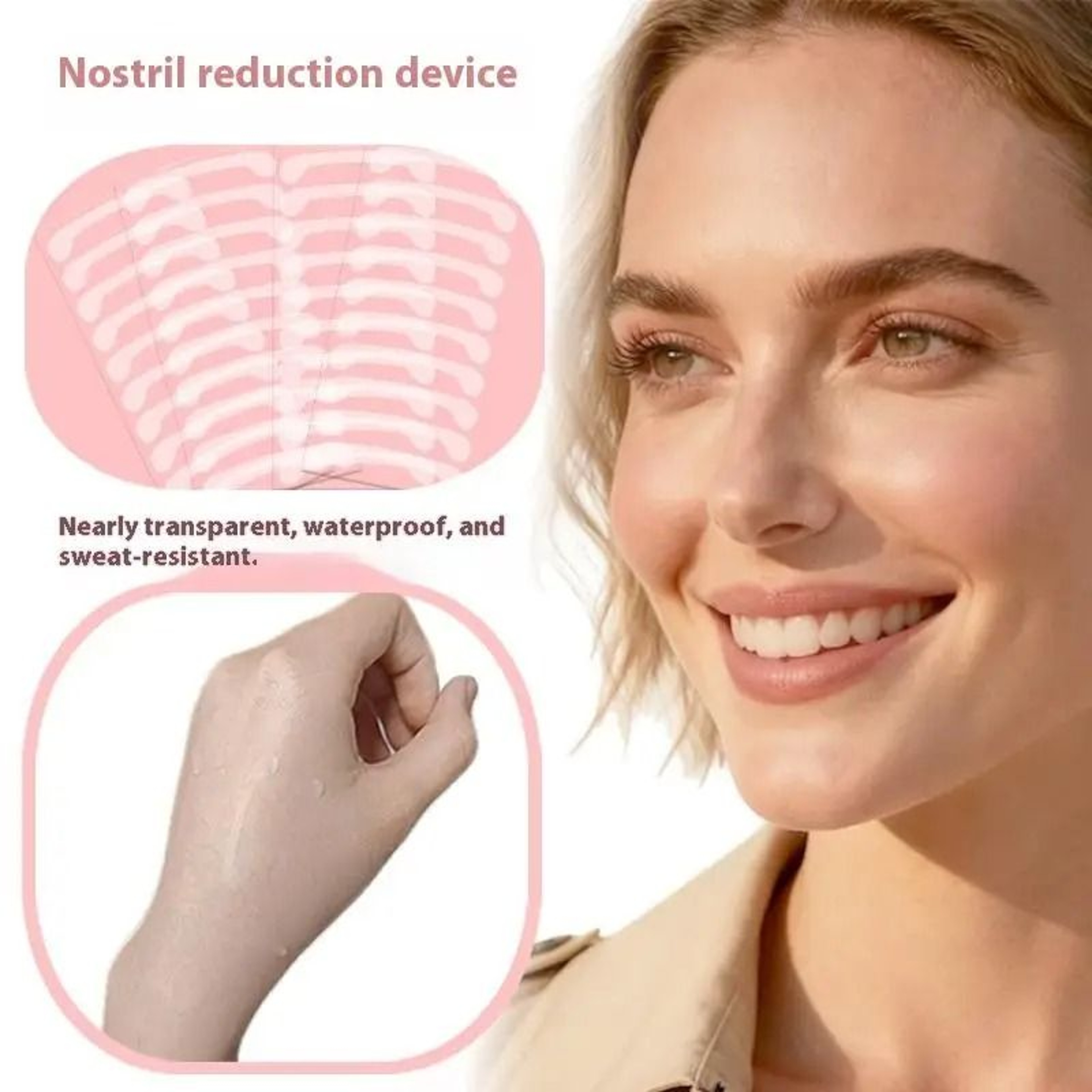Invisible Nose Wing Shrinking Patch  Complexion Contouring Sticker Set 3