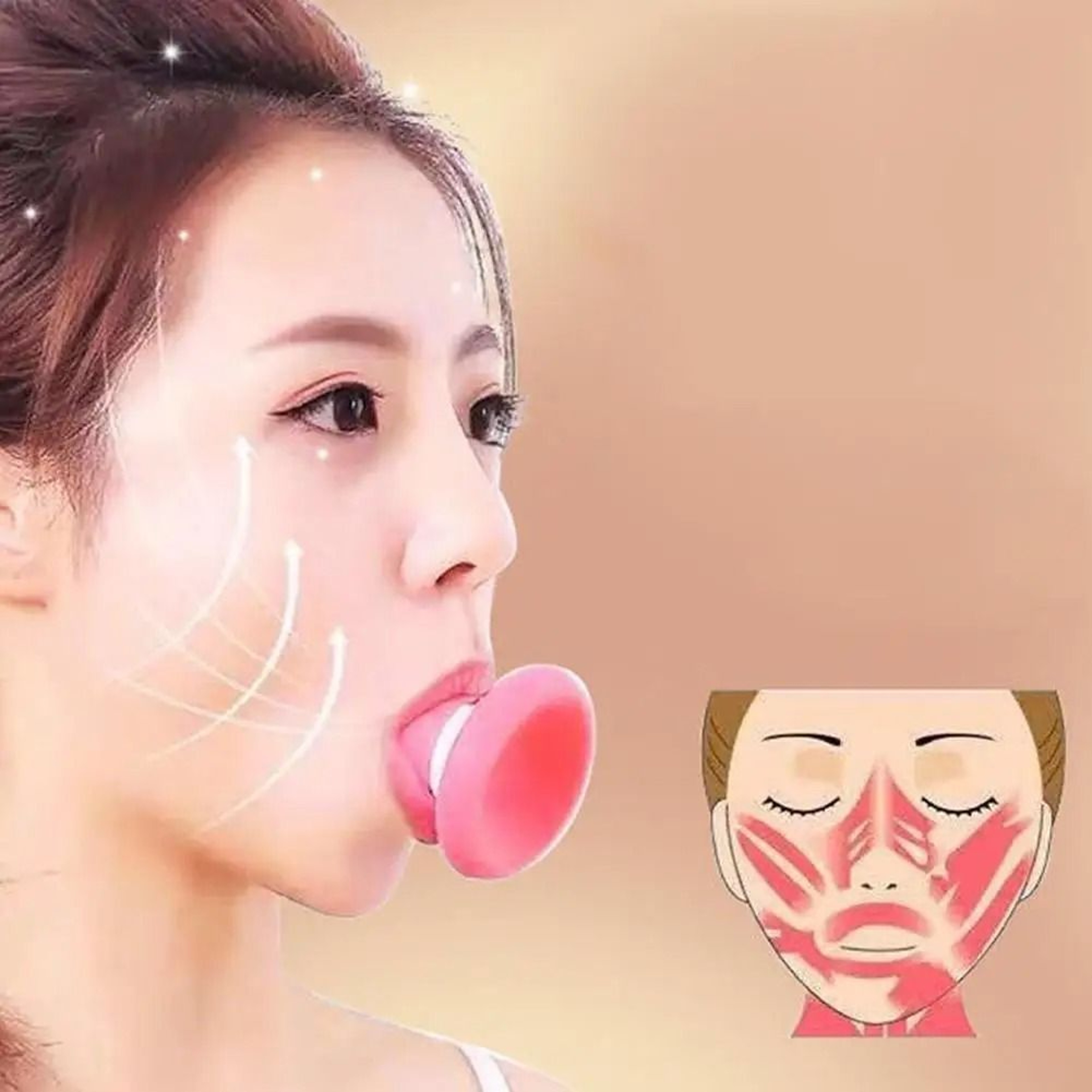 Silicone Facial Masseter Trainer  Jawline Contouring Device 2
