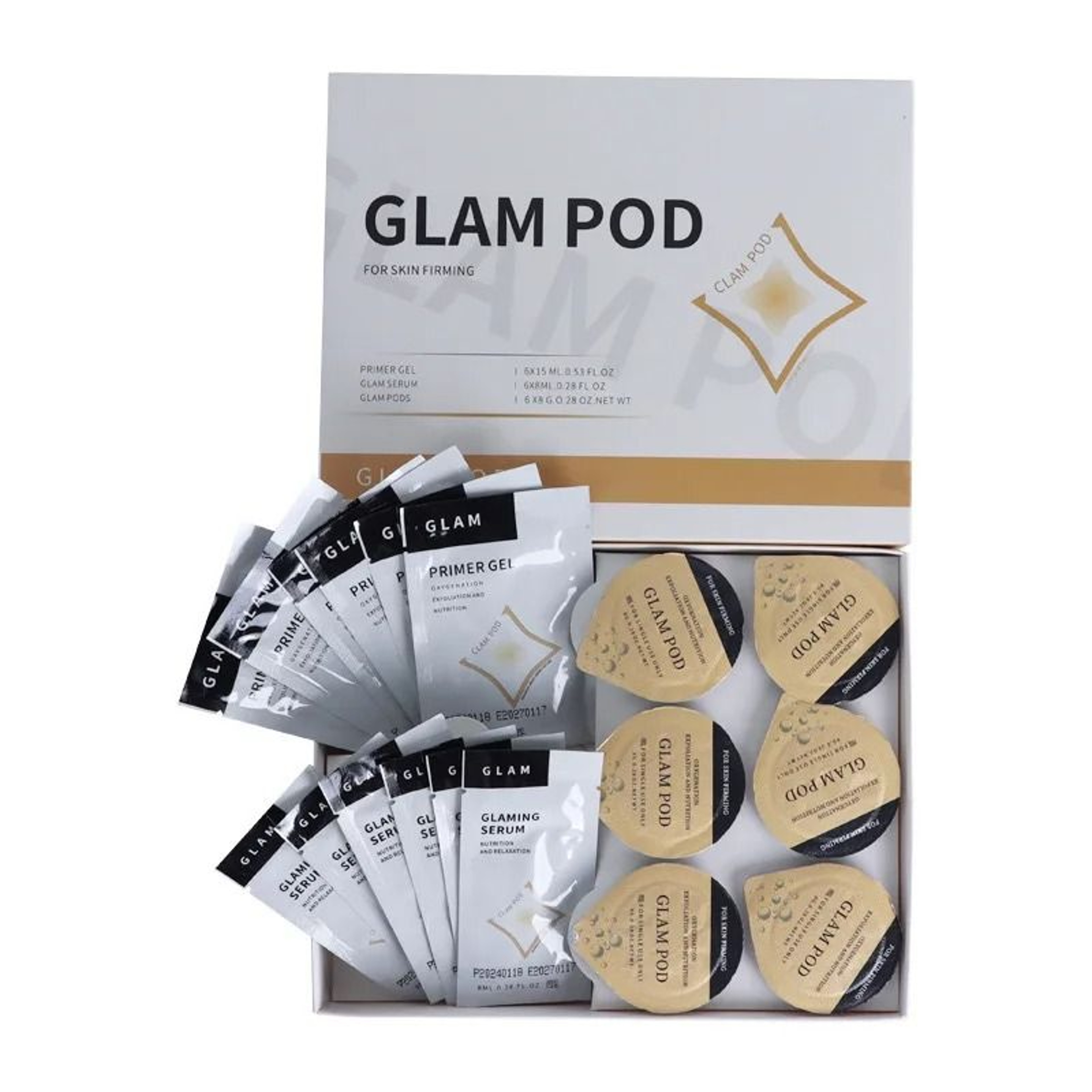 Professional CO2 Oxygen Bubble Facial Pods  Skincare Gel Kit 11