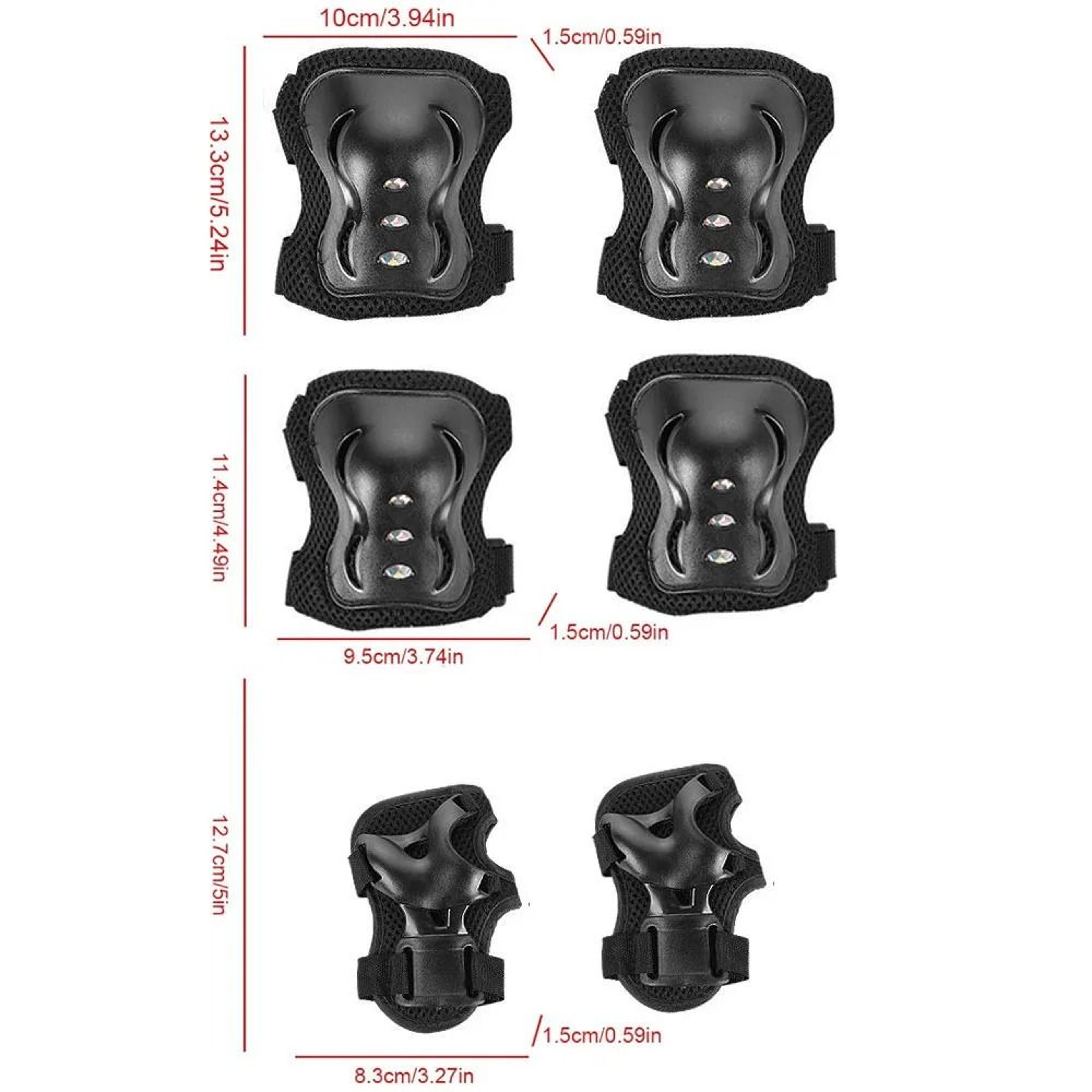 Kids Protective Gear Set With Knee Pads Elbow Pads And Wrist Guards 1