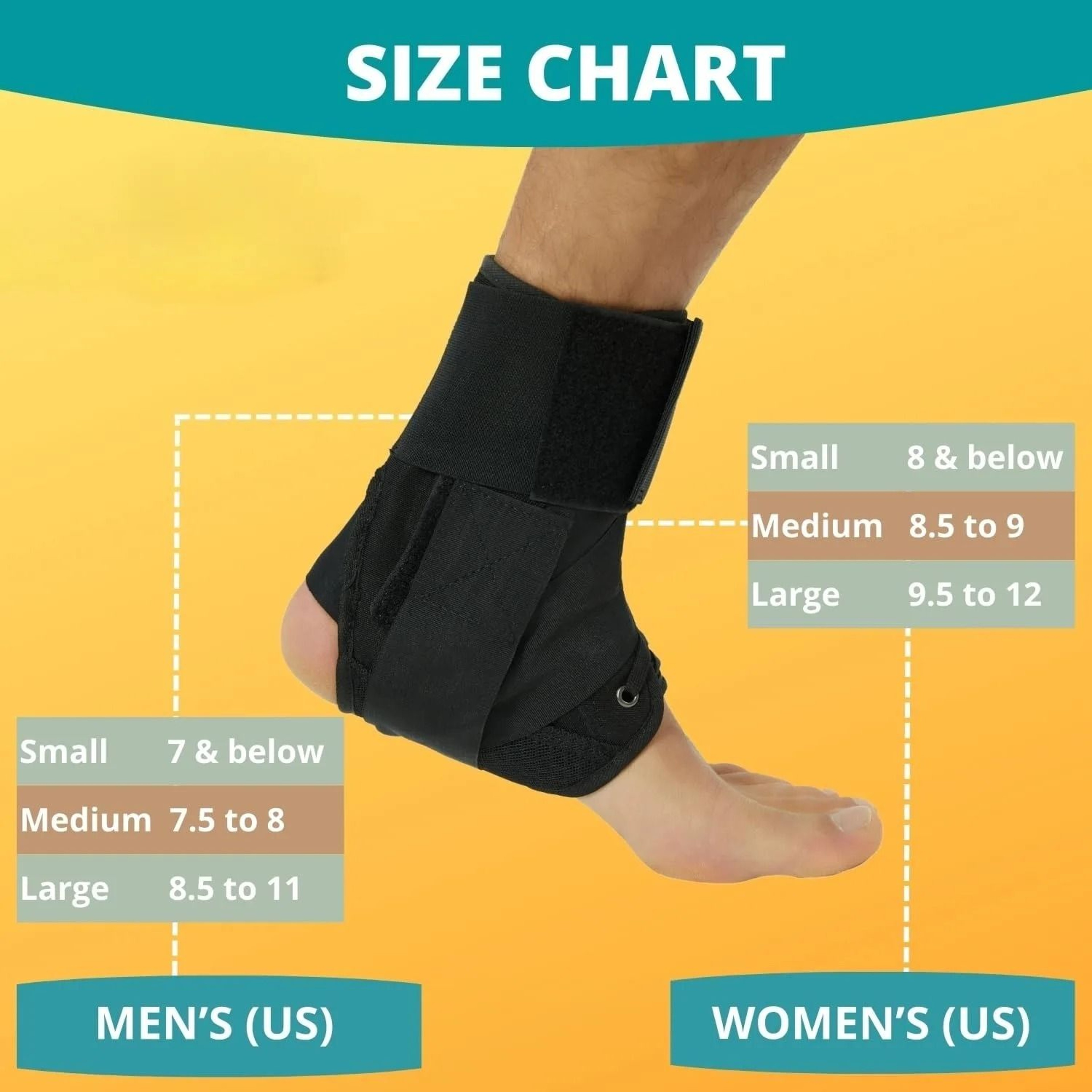 Adjustable Lace-Up Ankle Support with Flexible Stability – view 8