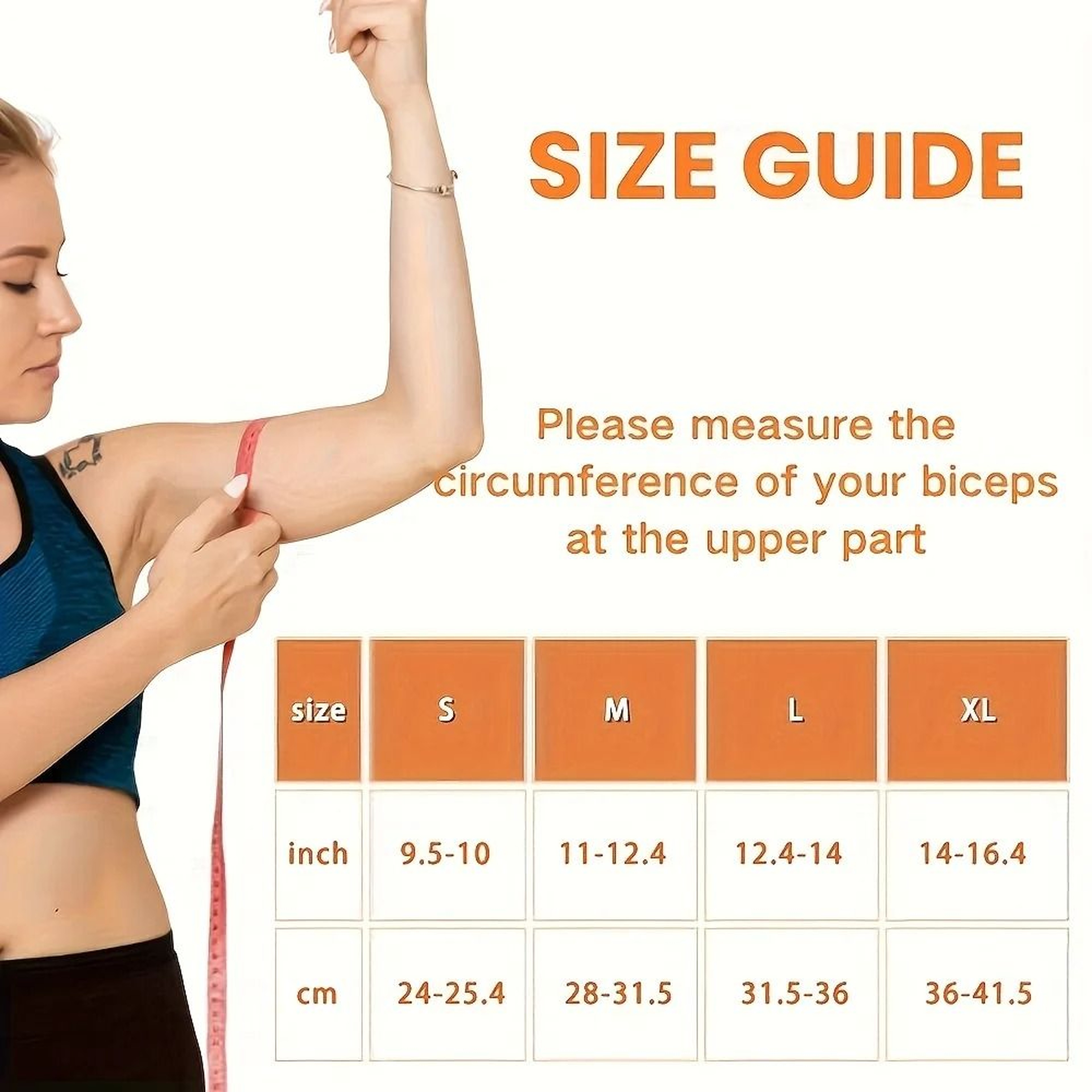Copper Bicep Compression Sleeve for Arm and Muscle Support – view 8