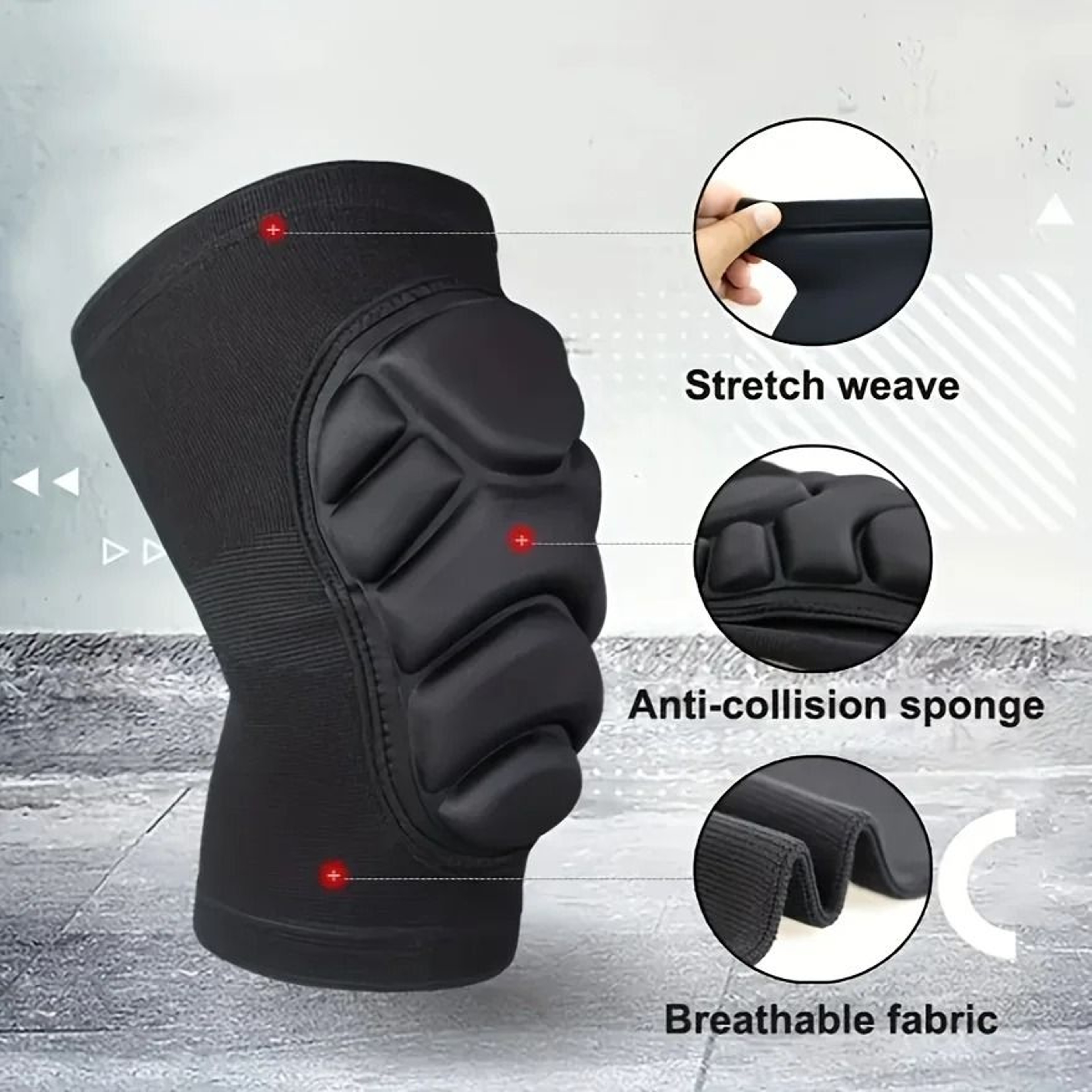 Professional Knee And Elbow Protective Pads 2Piece Universal Pack 2