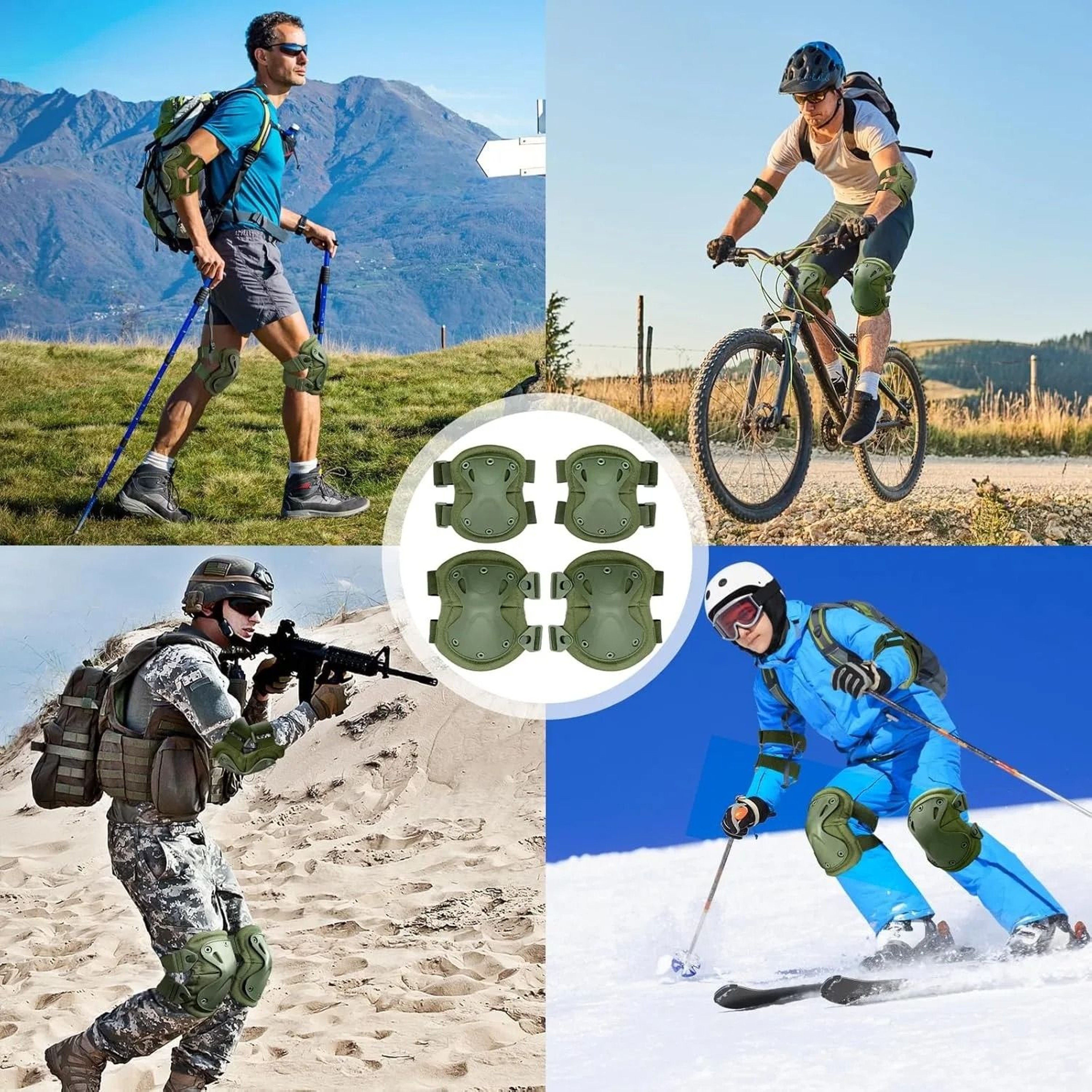 Advanced Tactical Combat Knee And Elbow Protective Pads Set 5