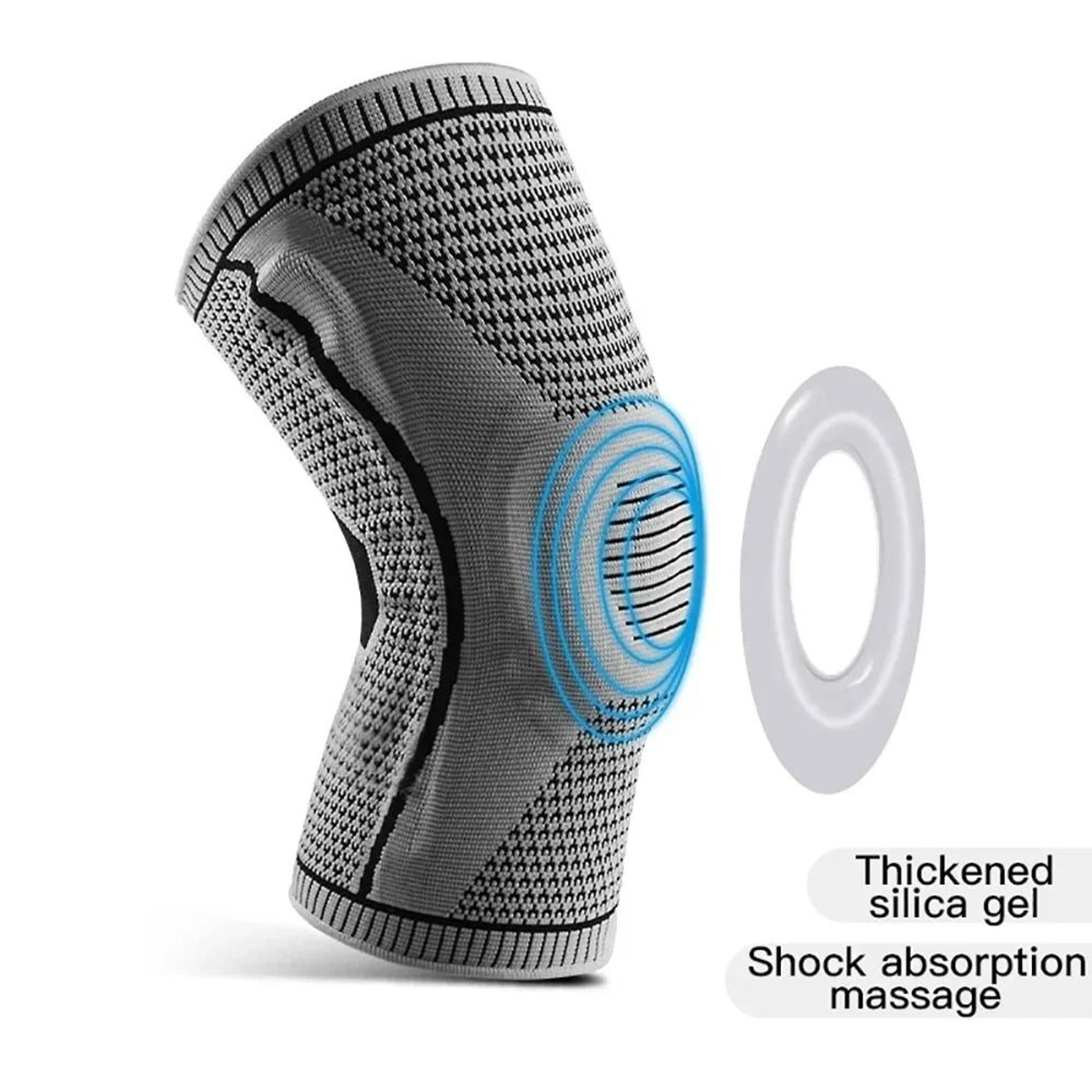 Silicone Patella Compression Knee Support Brace 2