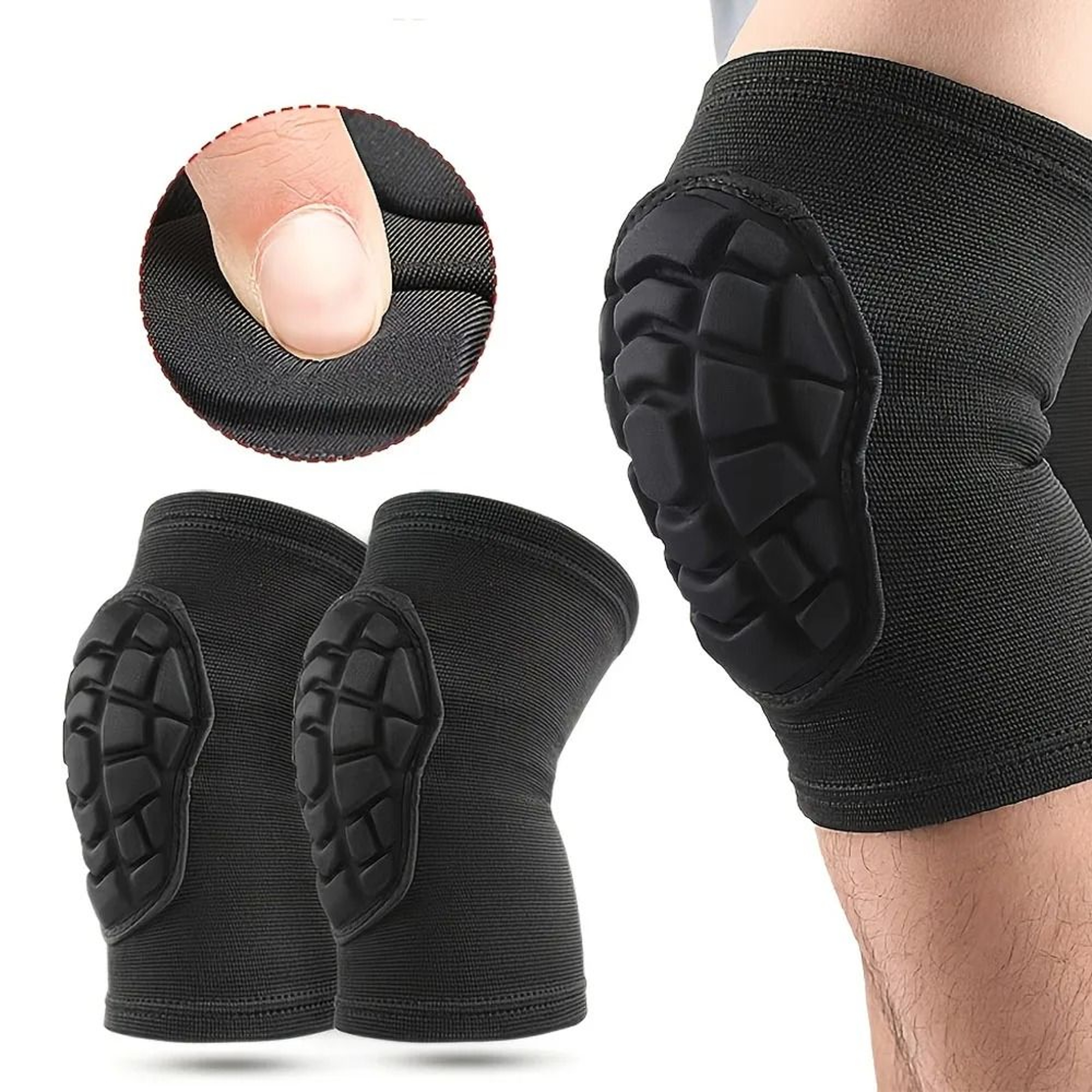 Protective Compression Sports Knee Pads 1 Pair Pack 4