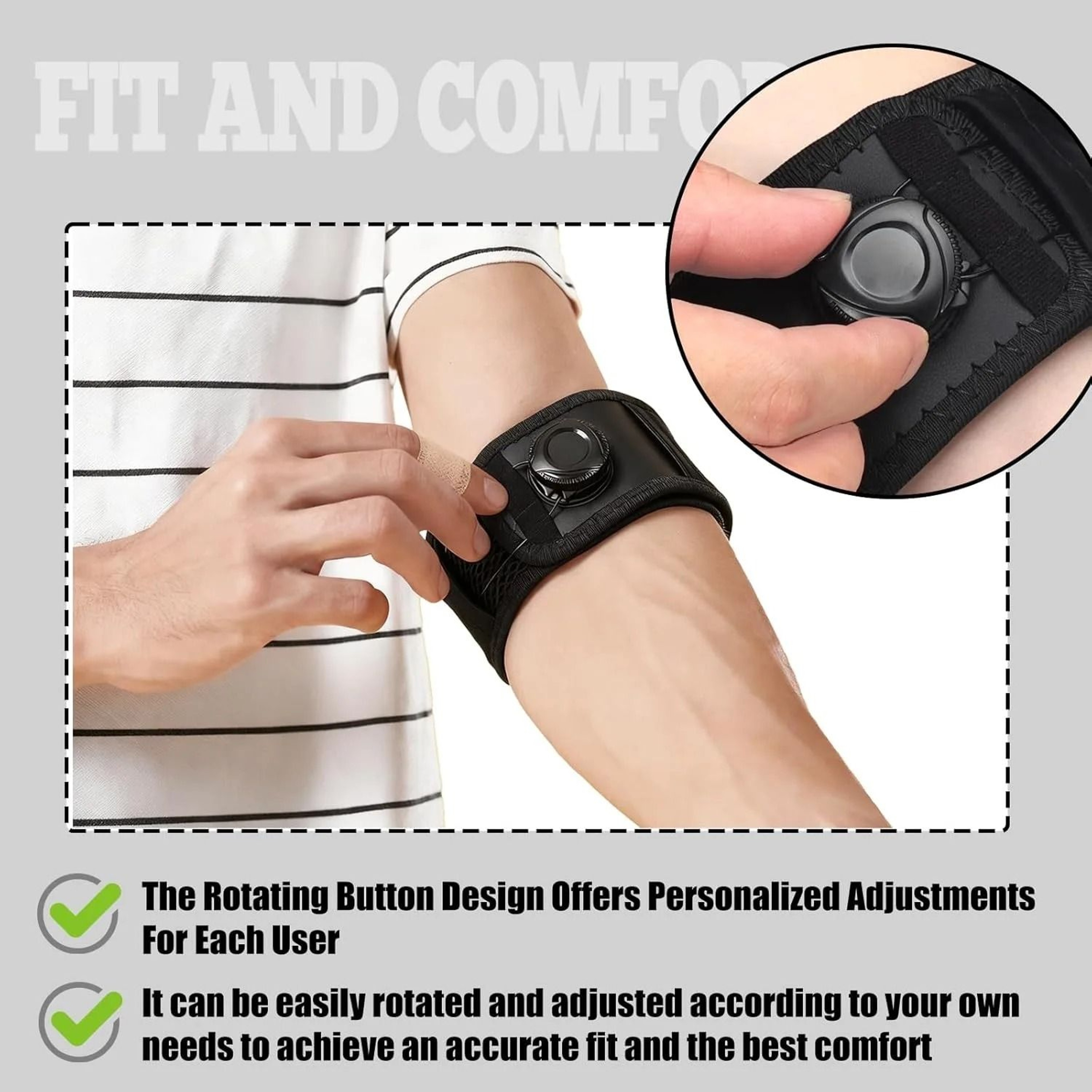 KnobType Compression Tennis Elbow Brace 3