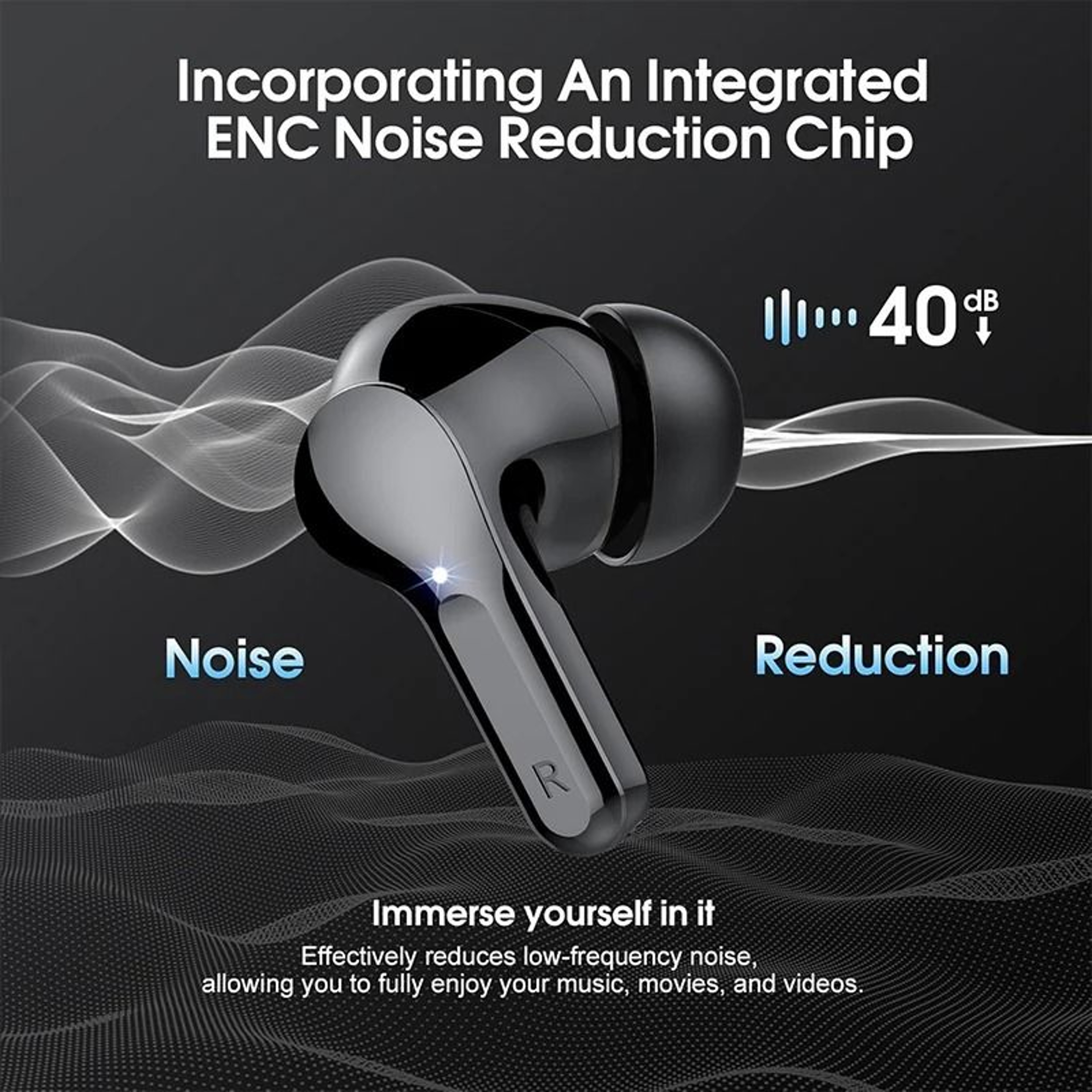 UYUXIO Wireless Earbuds With LED Power Display 3