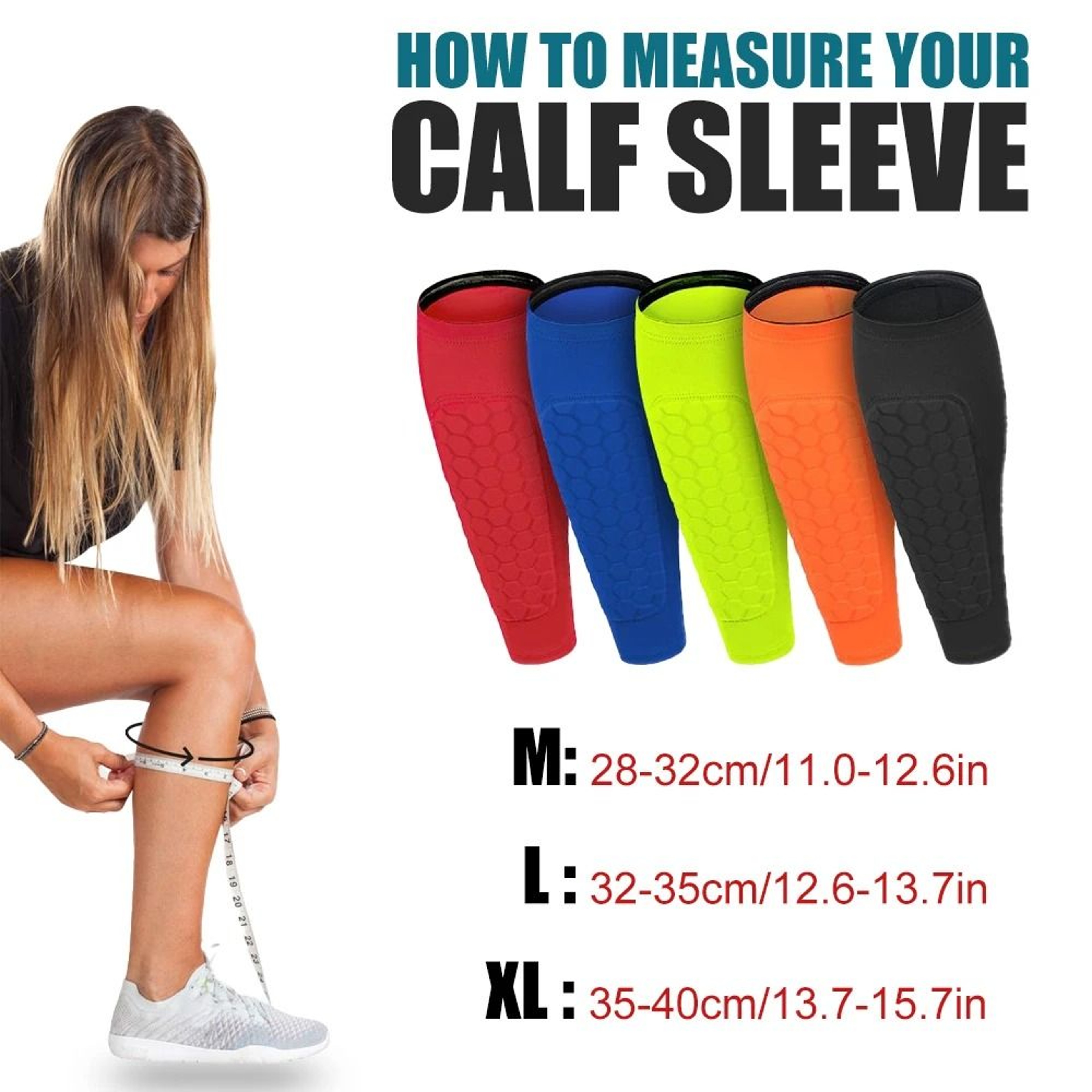 Soccer Honeycomb Shin Guard Compression Sleeve 1