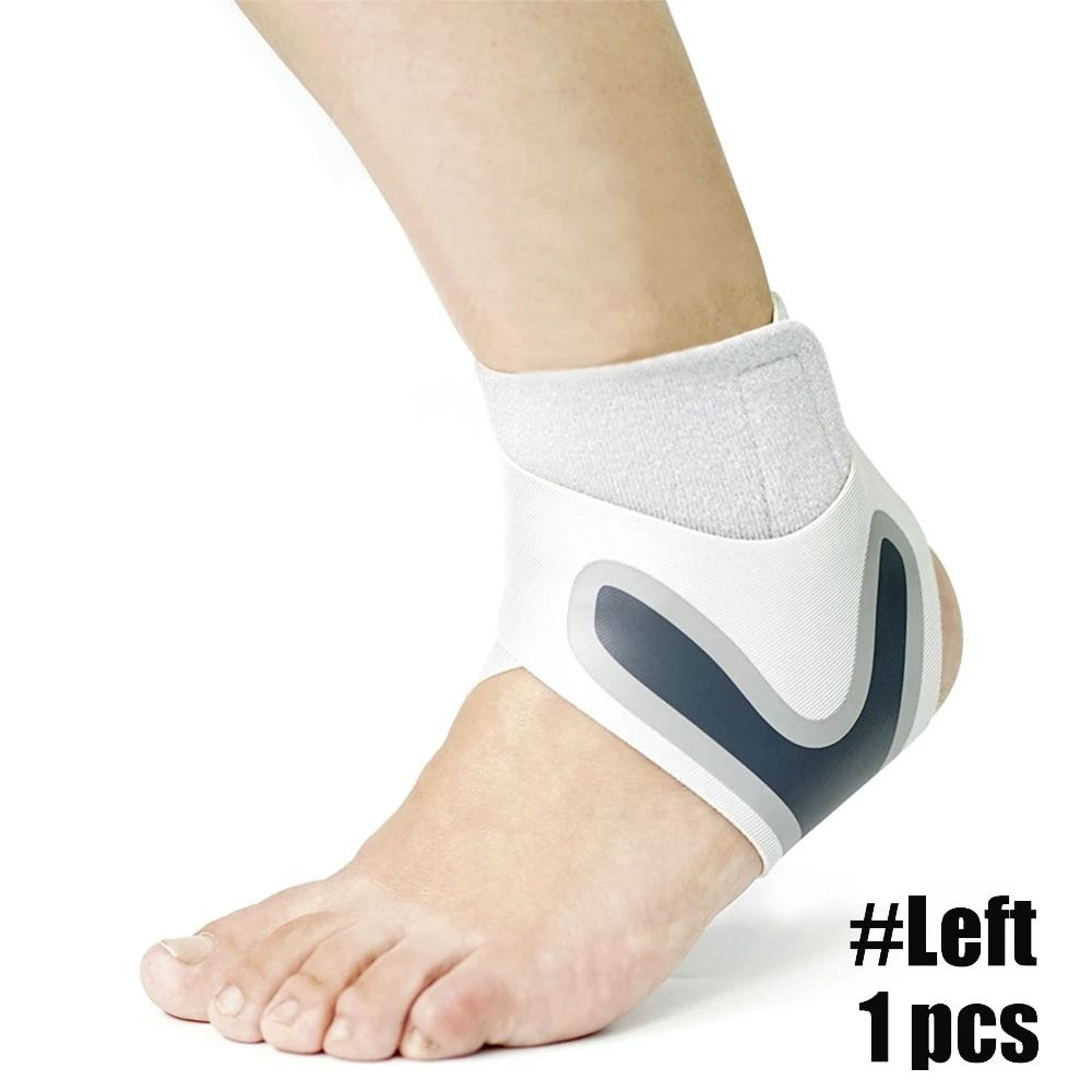 Compression Ankle Support Sleeve With Adjustable Pressurizable Bandage 16