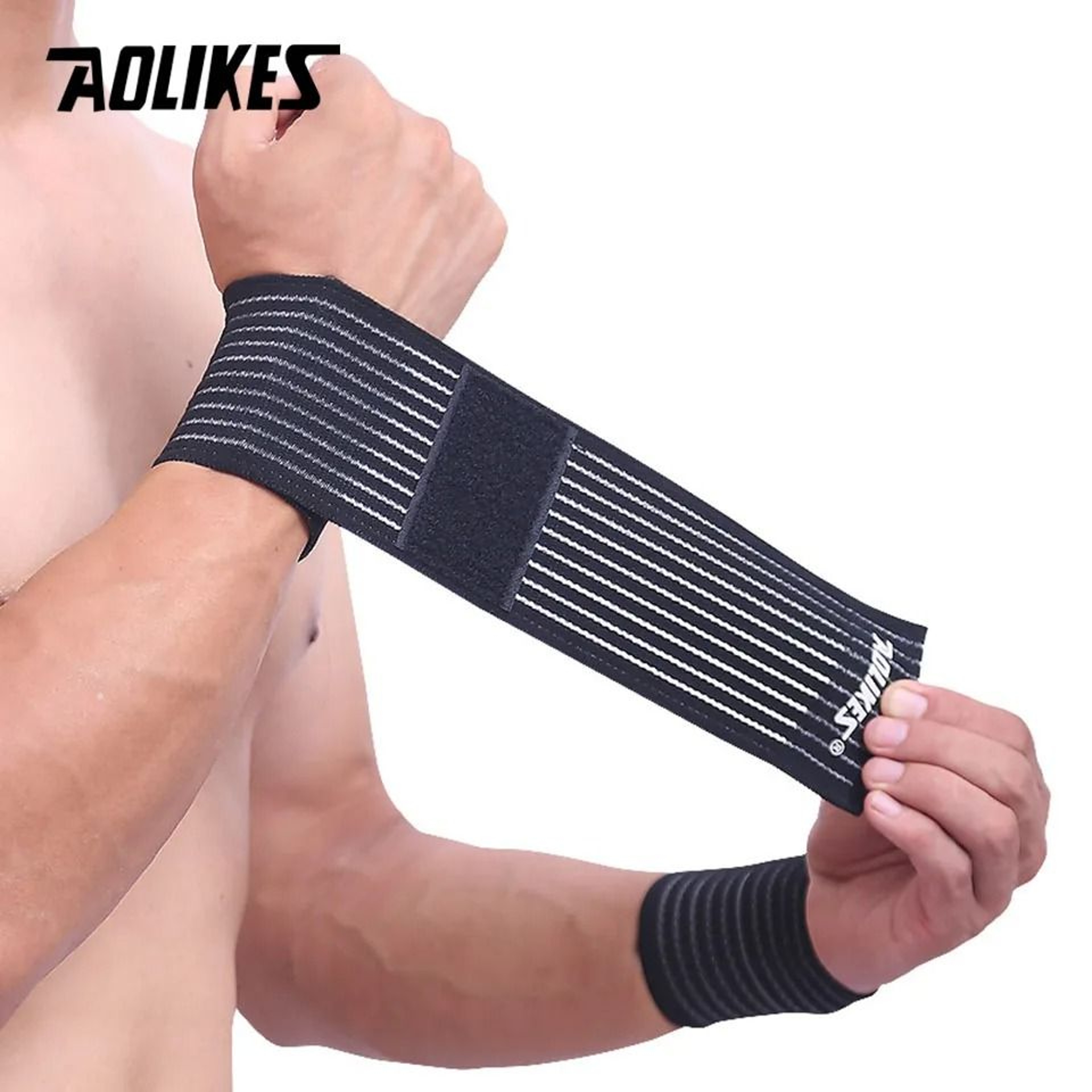 AOLIKES MultiFunctional Elastic Compression Bandage Wrap For Knee Elbow And Leg Support 1