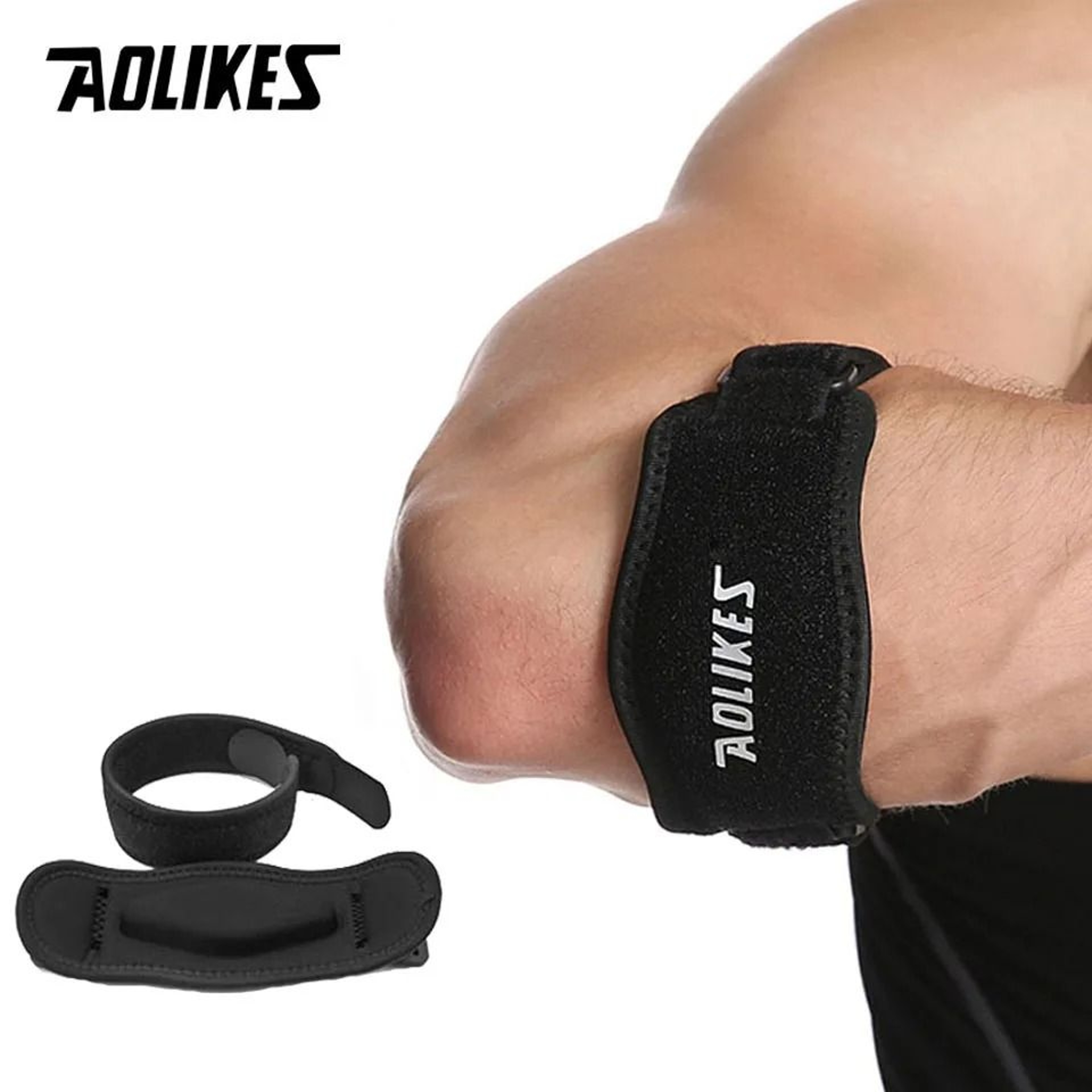 AOLIKES Adjustable Tennis  Golfers Elbow Support Strap With Targeted Compression Pad 6