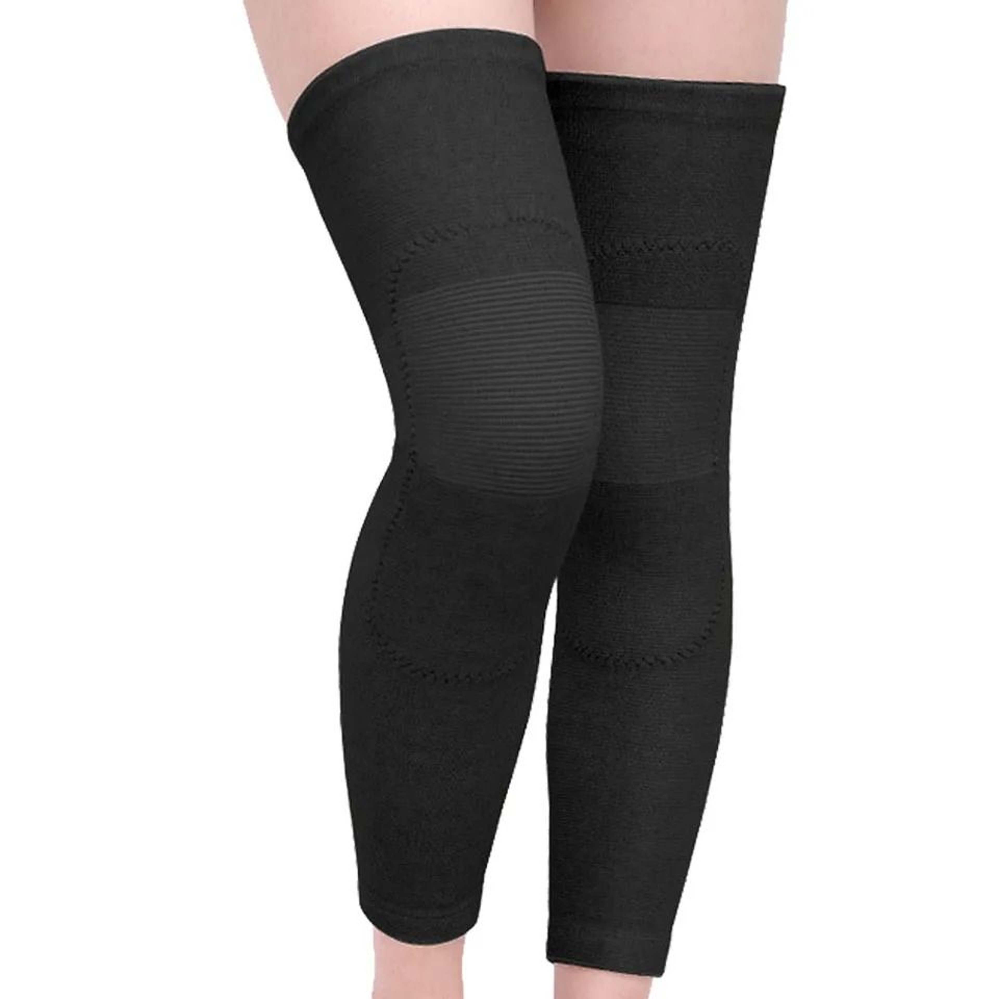 AOLIKES High Elasticity Long Compression Knee Sleeve And Calf Leg Warmer Guard For Sports And Arthr 6