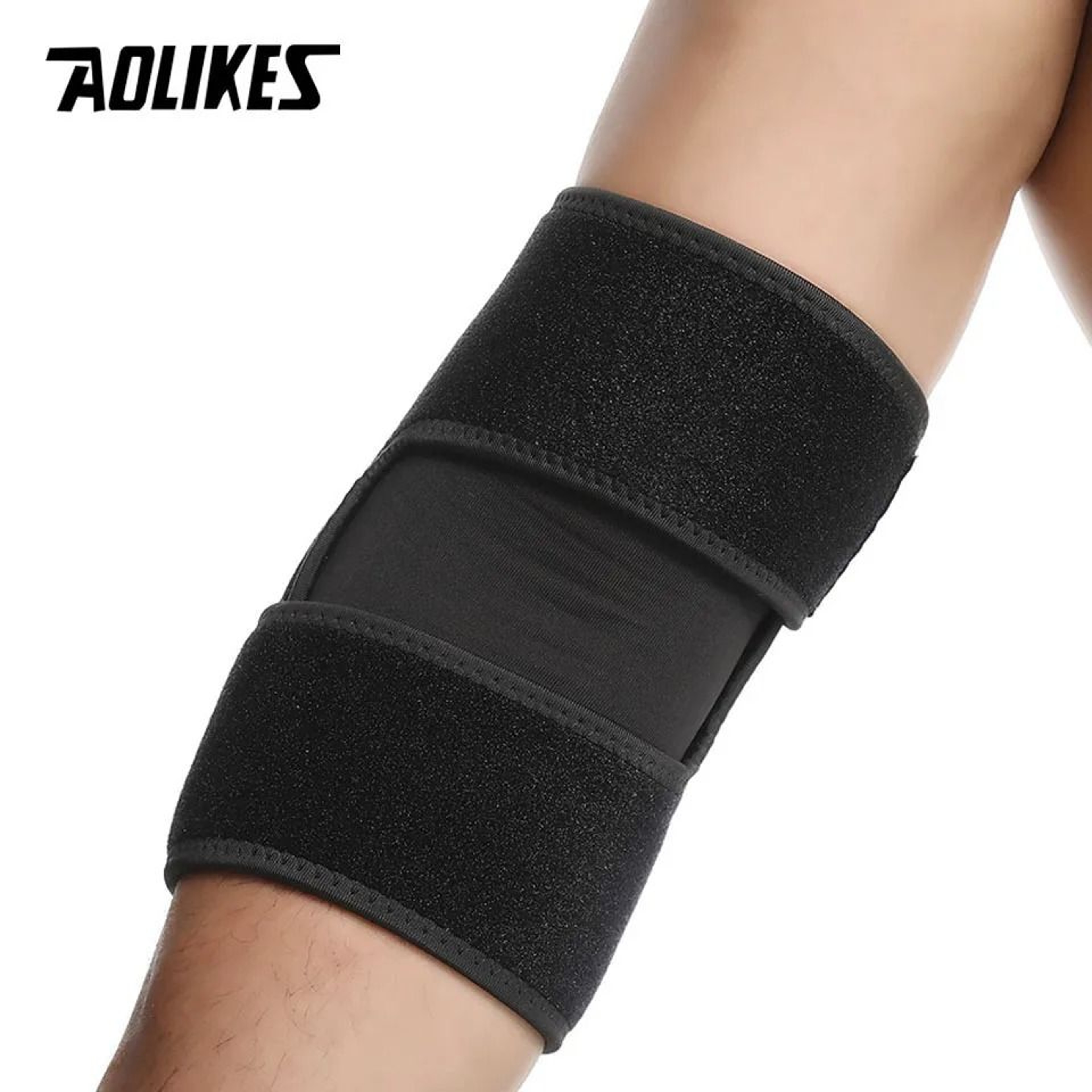AOLIKES Adjustable Pressurized Elbow Support Wrap And Joint Compression Brace For Basketball And Sp 3