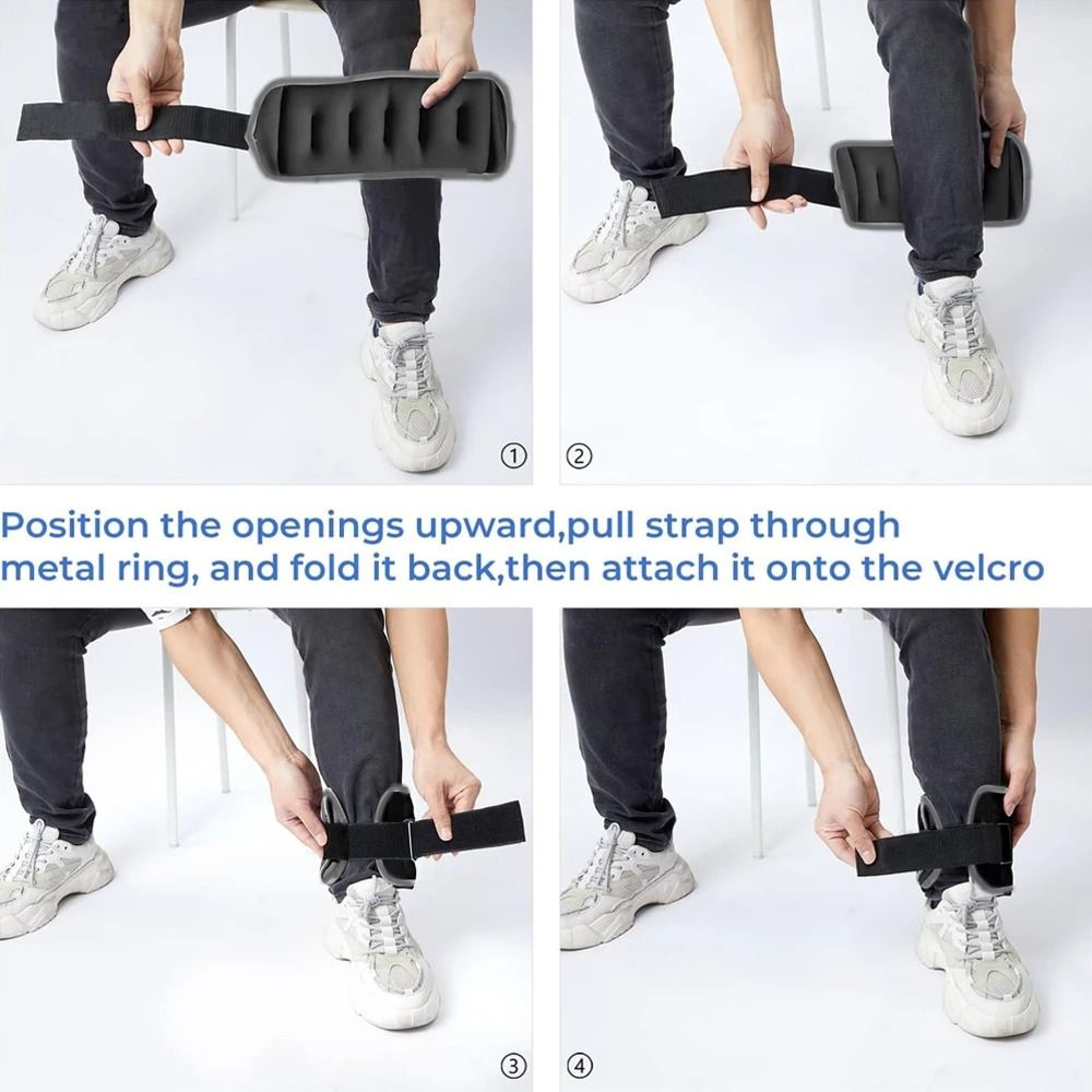 AOLIKES Adjustable Ankle  Wrist Weights For Strength Training 3