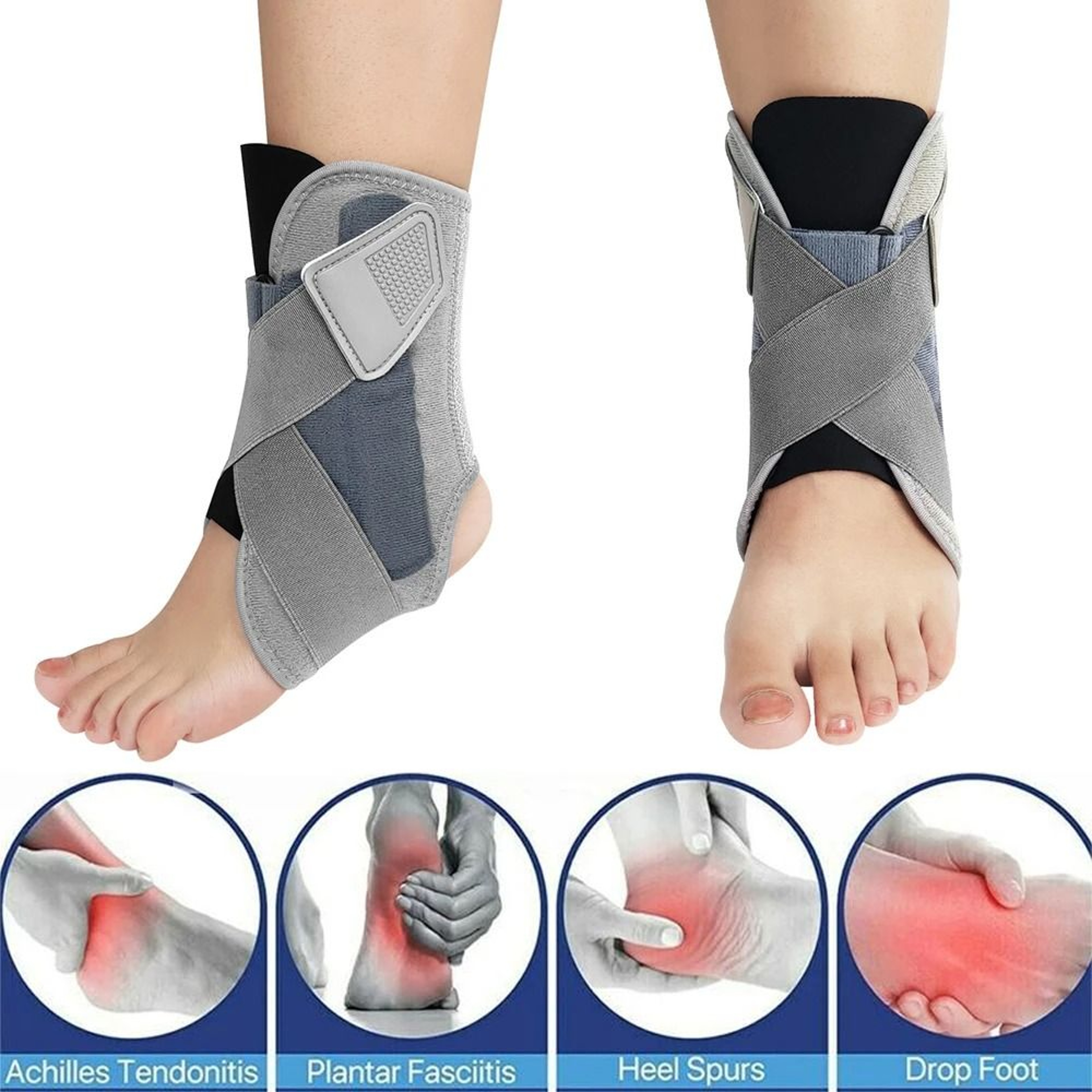 AOLIKES Adjustable Ankle Brace Support With Stabilizing Bandage 2