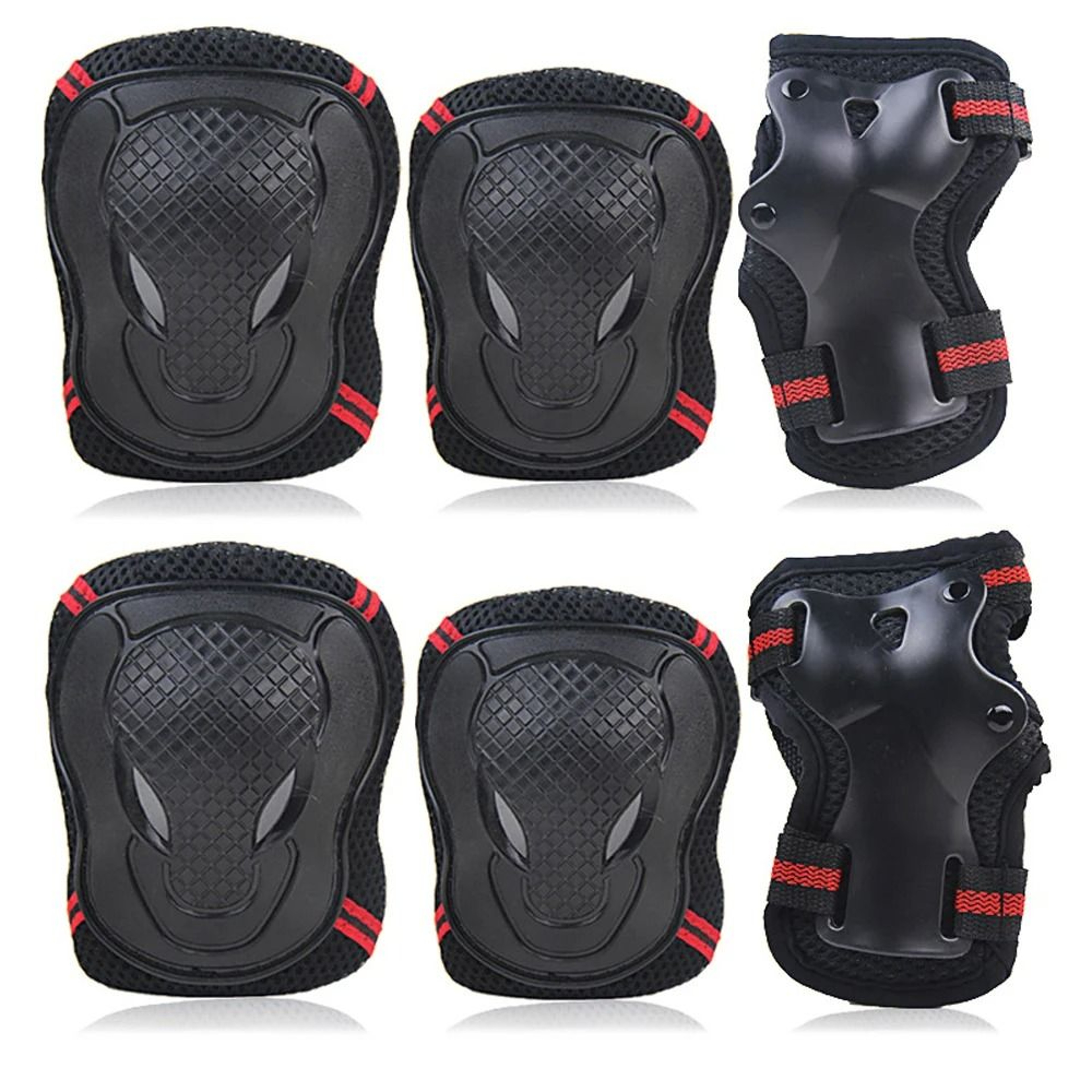 6PCS MultiSport Protective Gear Set With Knee Pads Elbow Pads  Wrist Guards 6