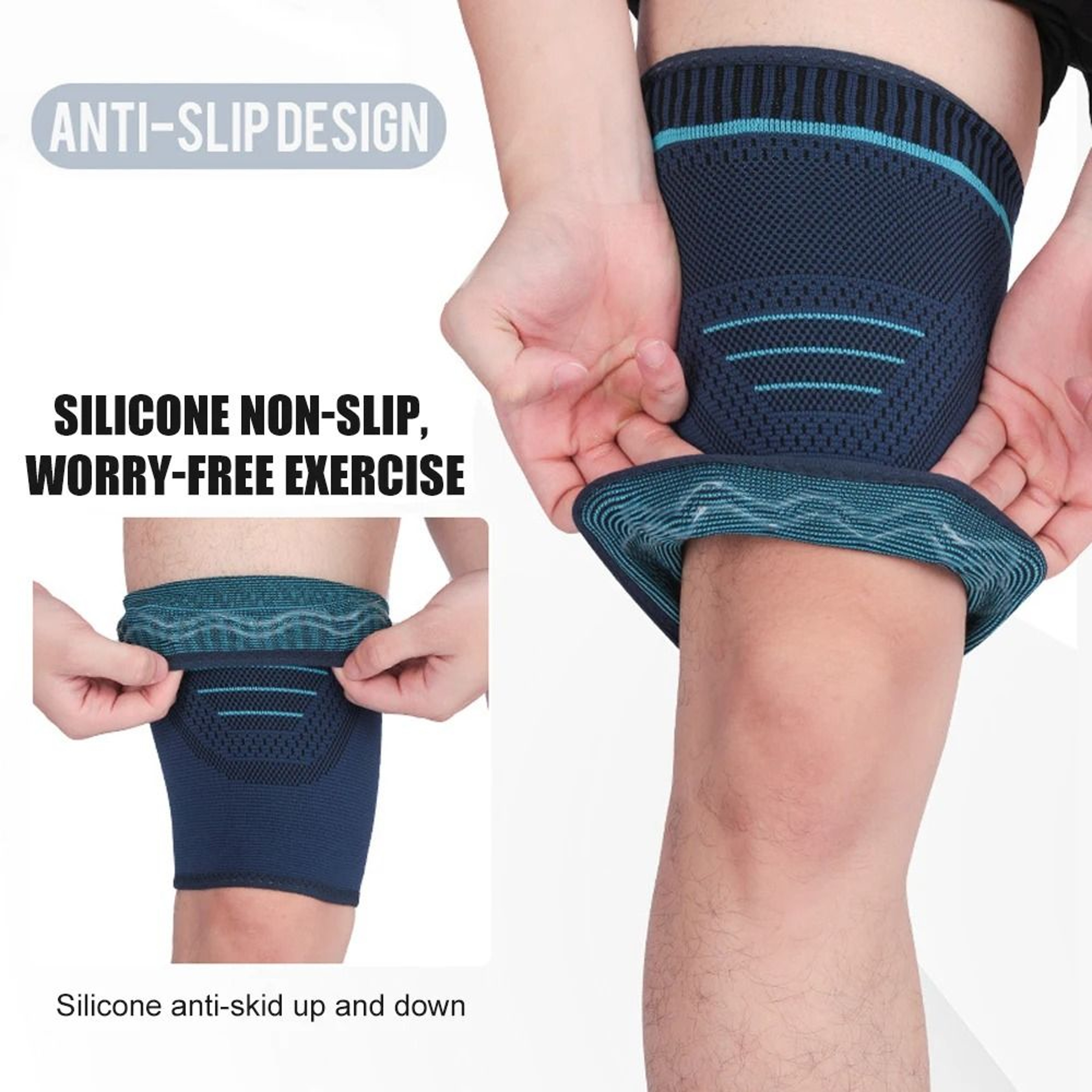 1PC Thigh Compression Sleeve  Quad  Hamstring Support For Men  Women 1