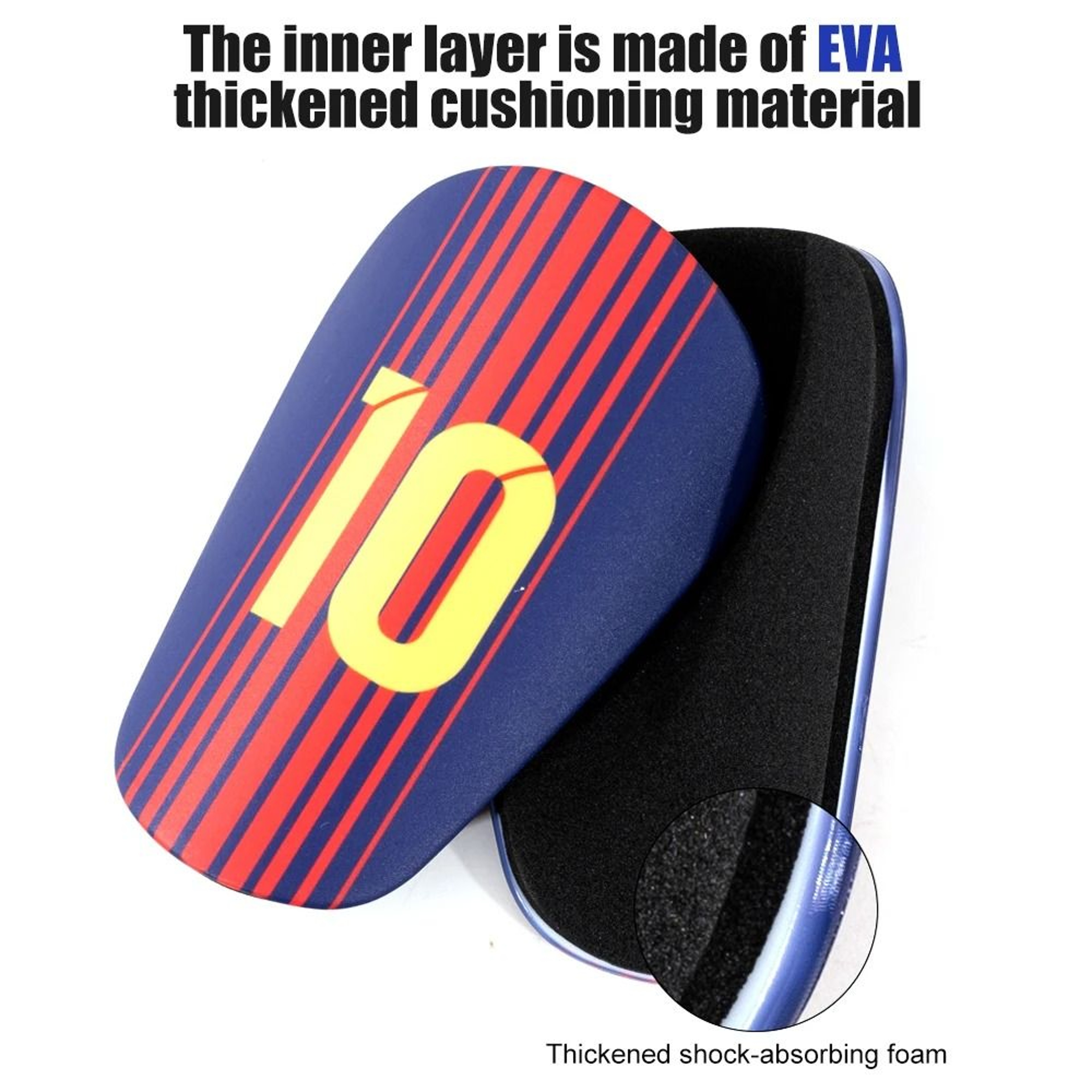 UltraLightweight Mini Soccer Shin Guards  Minimalist Performance Impact Shields 0