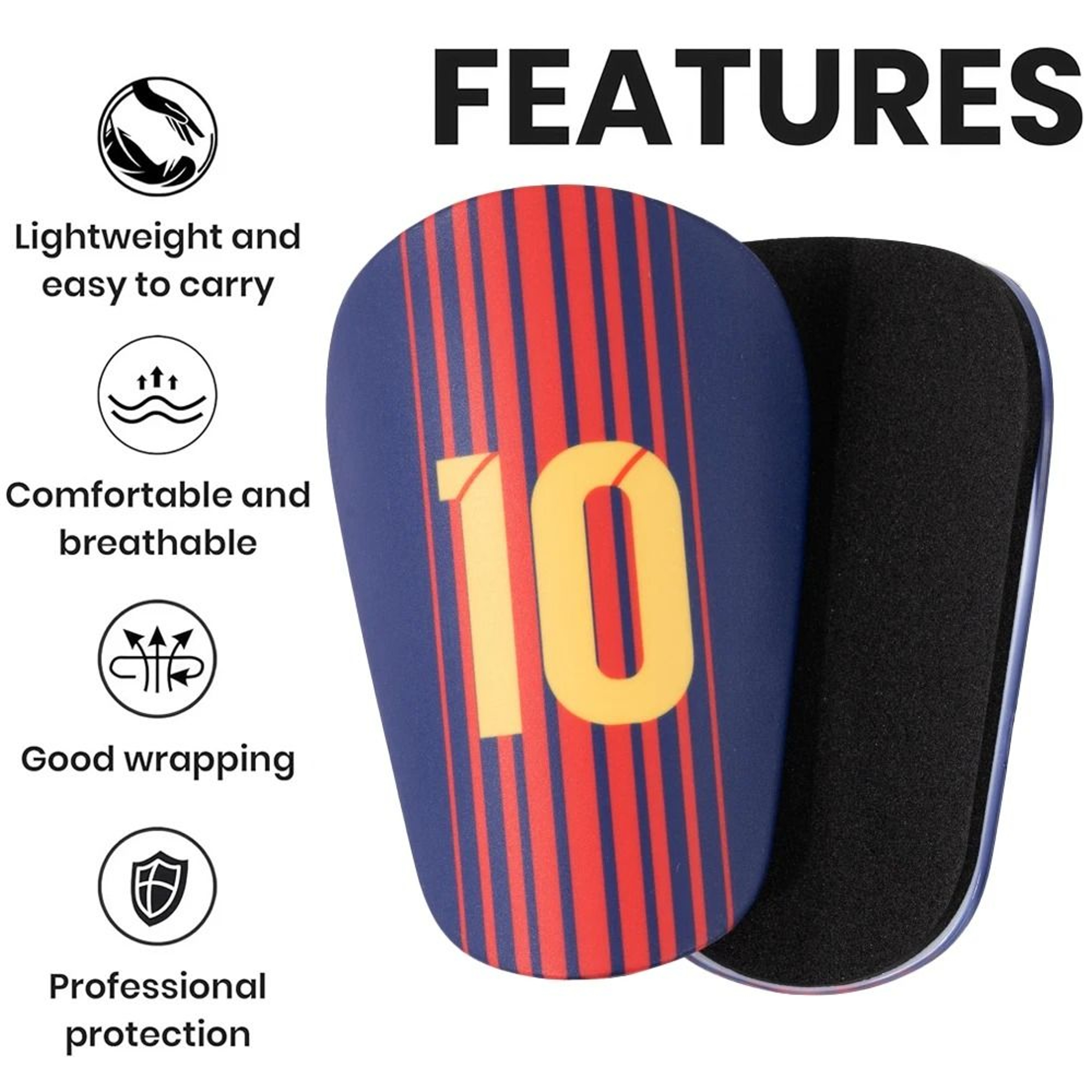 UltraLightweight Mini Soccer Shin Guards  Minimalist Performance Impact Shields 3